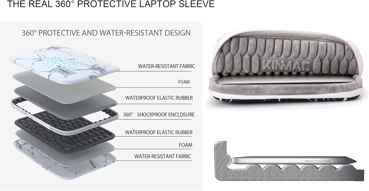 360° Protective Laptop Sleeve Case Bag Cover for MacBook Pro 16 inch and More