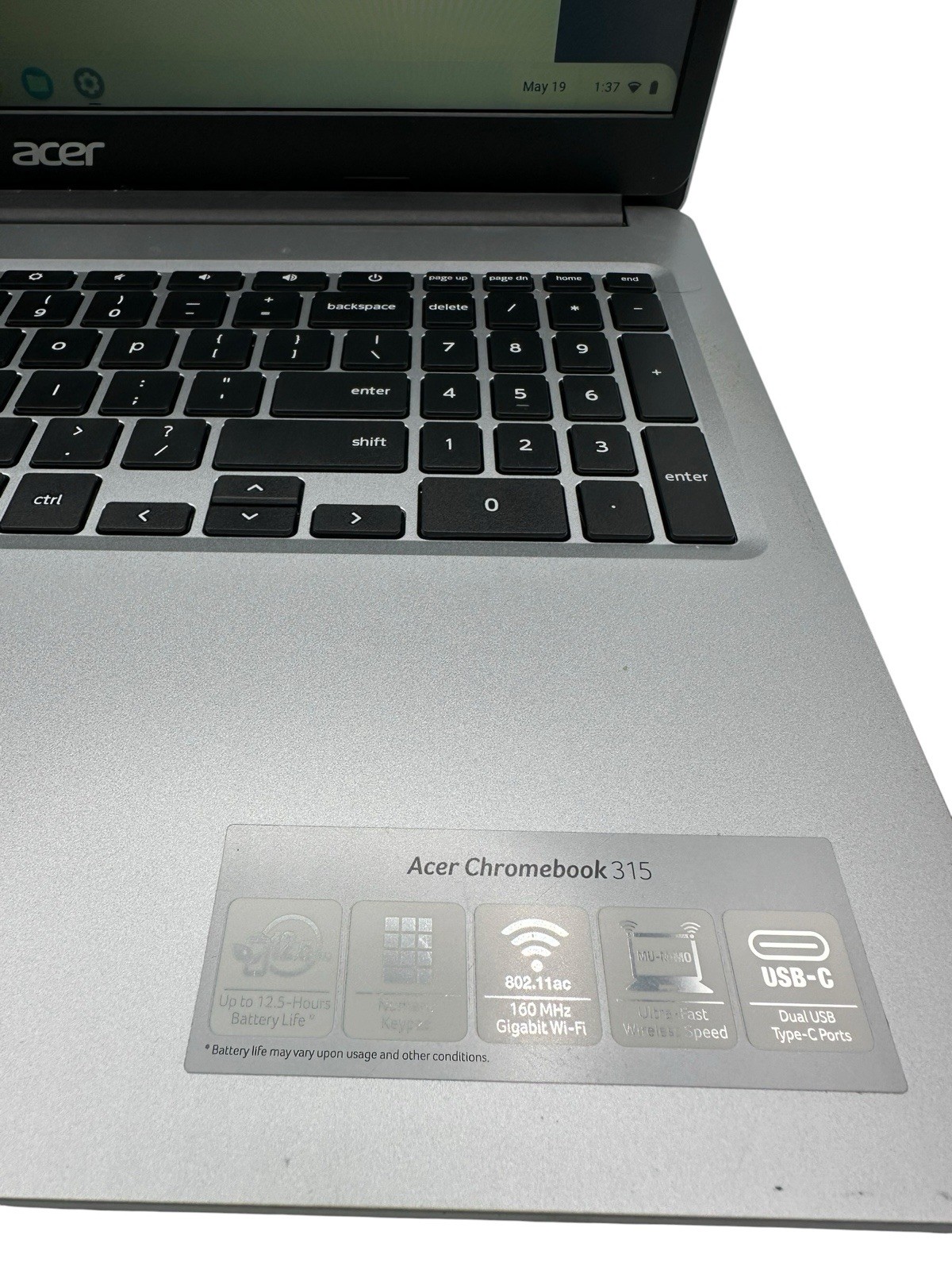Acer Chromebook CB315-3H Chrome Silver