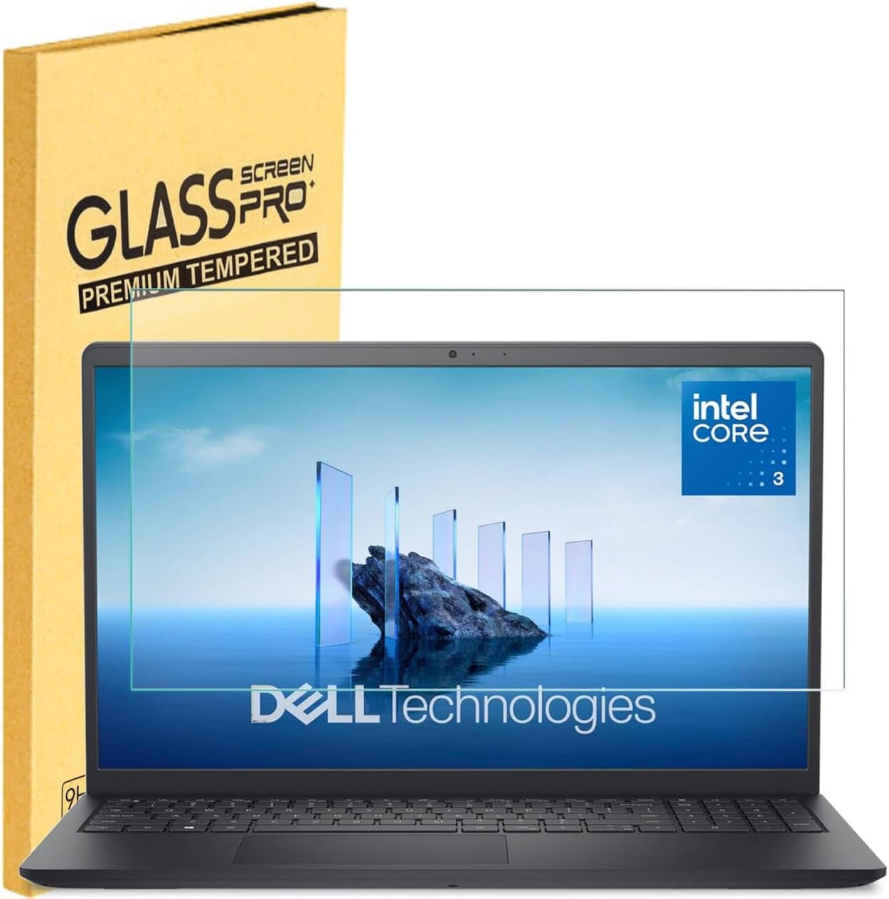 Tempered Glass Screen Protector for Dell 15 D15260/DC15250/DC15255 15.6″ Laptops