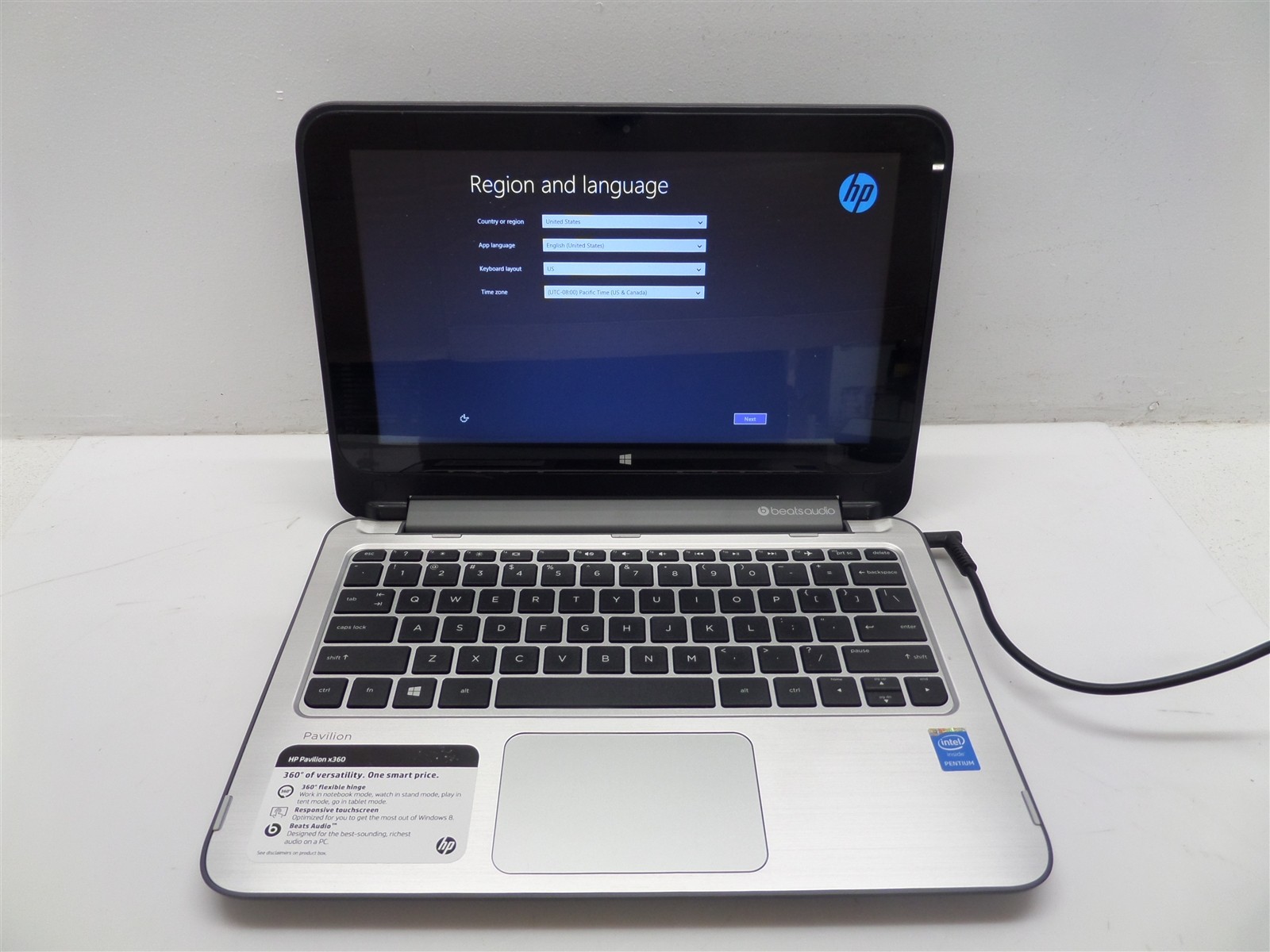 HP Pavilion x360 11-n010dx N3540 2.16GHz 4GB RAM 500GB HDD Win8.1 – Bad Batt.