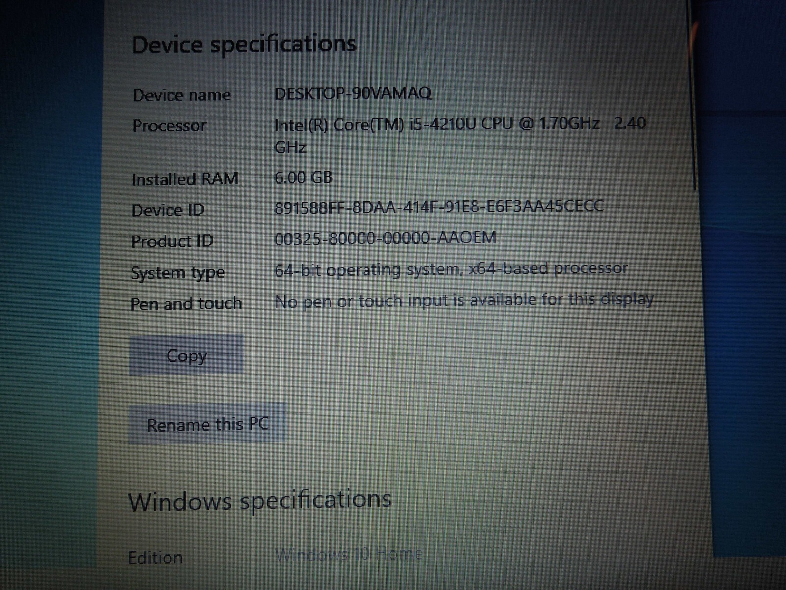 HP 15-p082nr Laptop Computer -15.6″Screen -Windows 10 -750 GB HDD -6 GB Ram