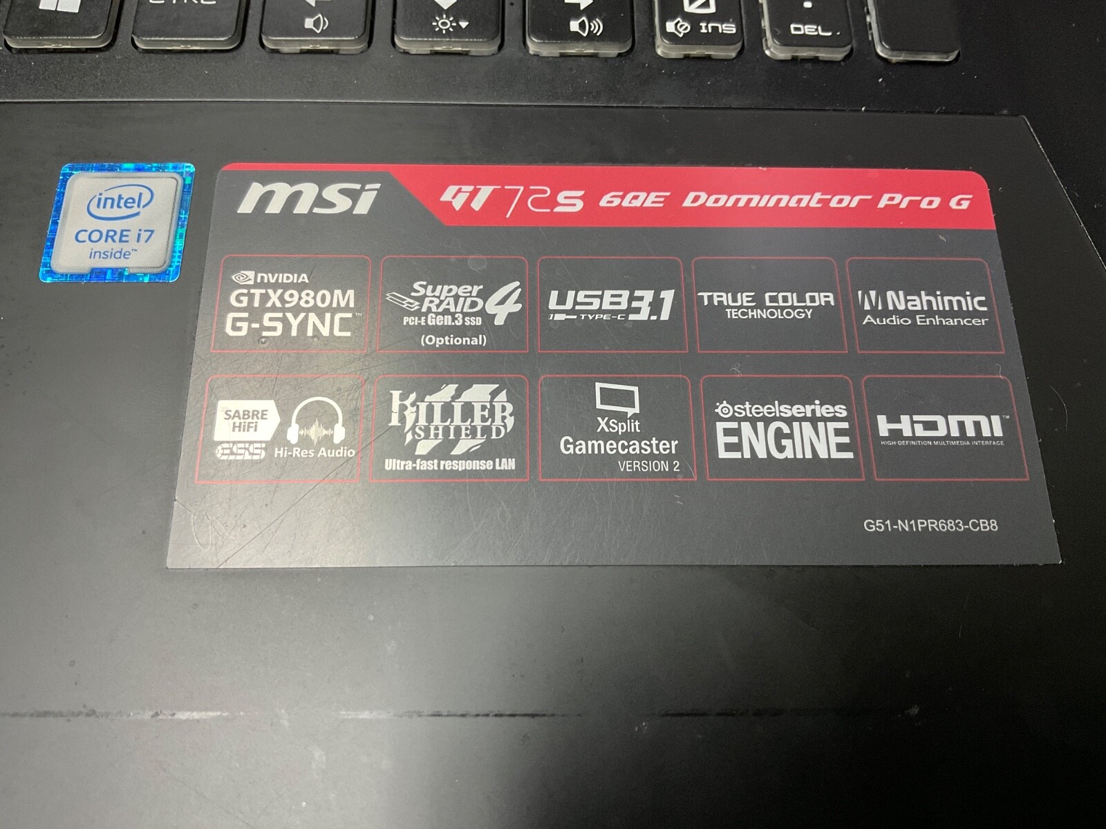 MSI GT72S 6QE Dominator Pro G