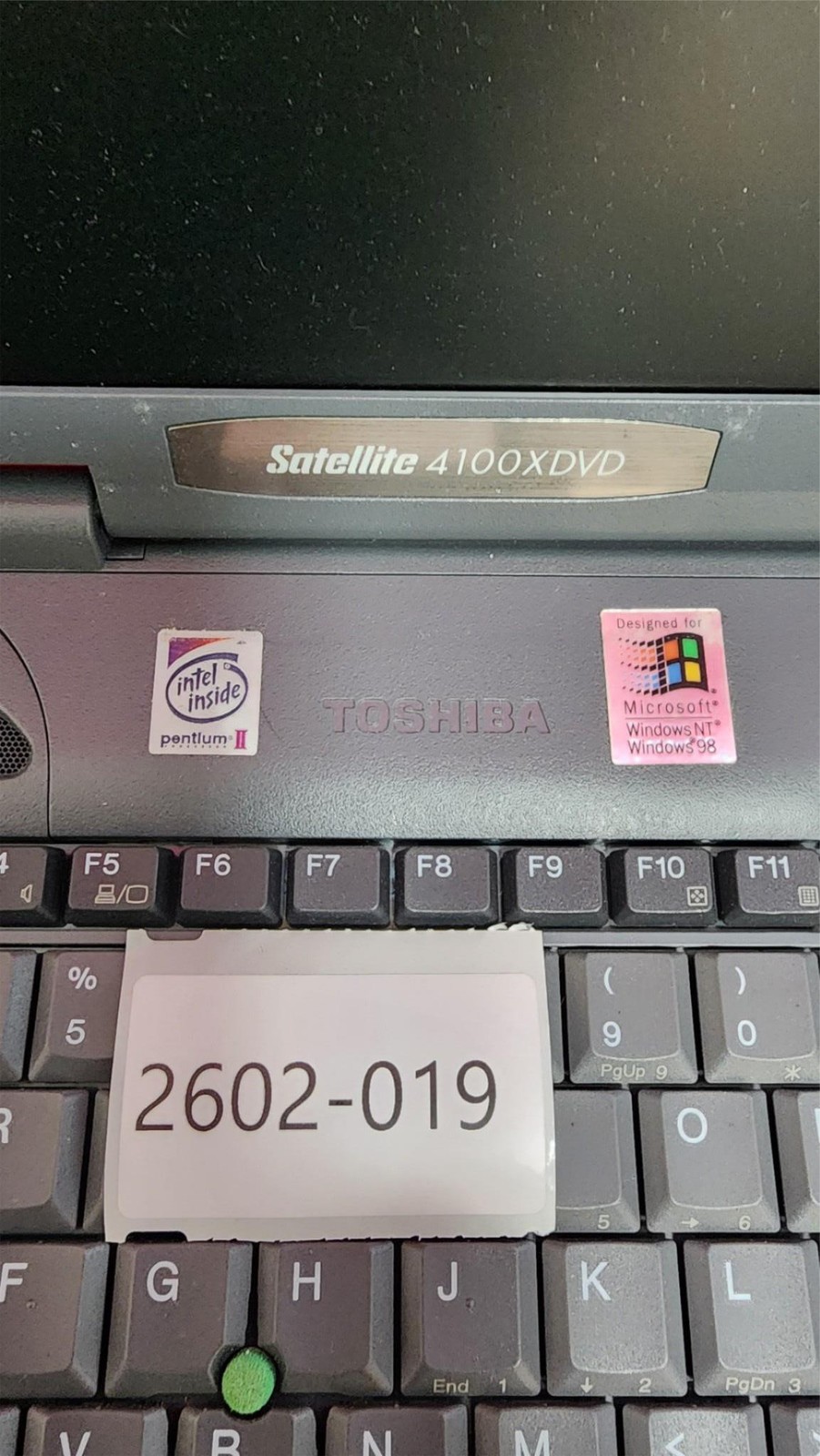 Toshiba Satellite 4100XDVD Laptop – UNTESTED – PARTS ONLY