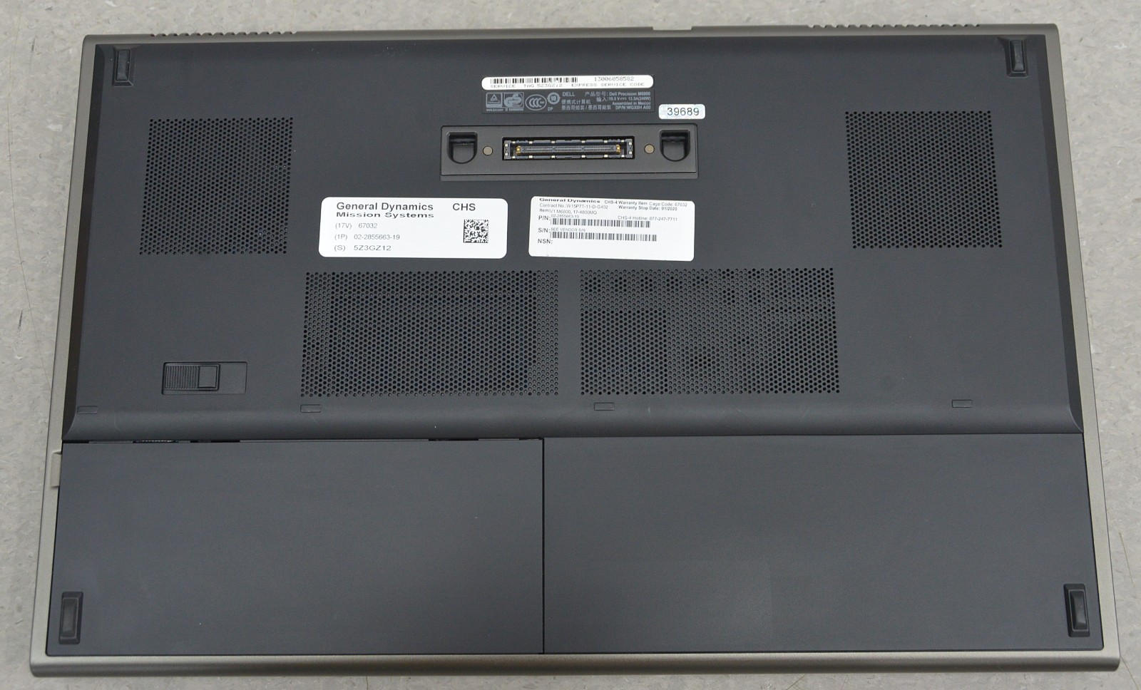 Dell Precision M6800 Laptop, 3M M2767PW Monitor W/ 33″ Large Case & Assembly