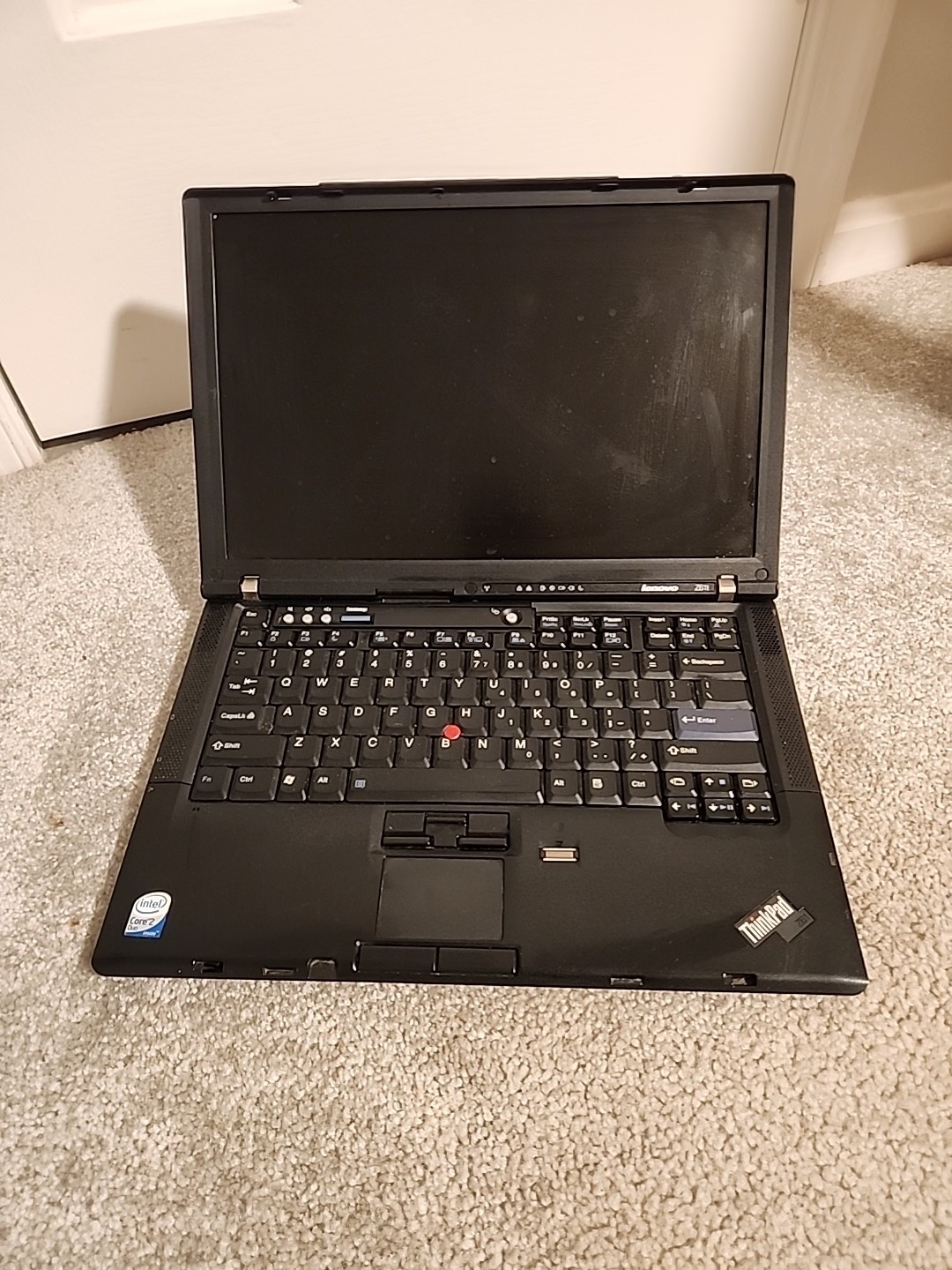 Lenovo ThinkPad Z61T Core2Duo Laptop 13.3″ Untested For Parts/Repair