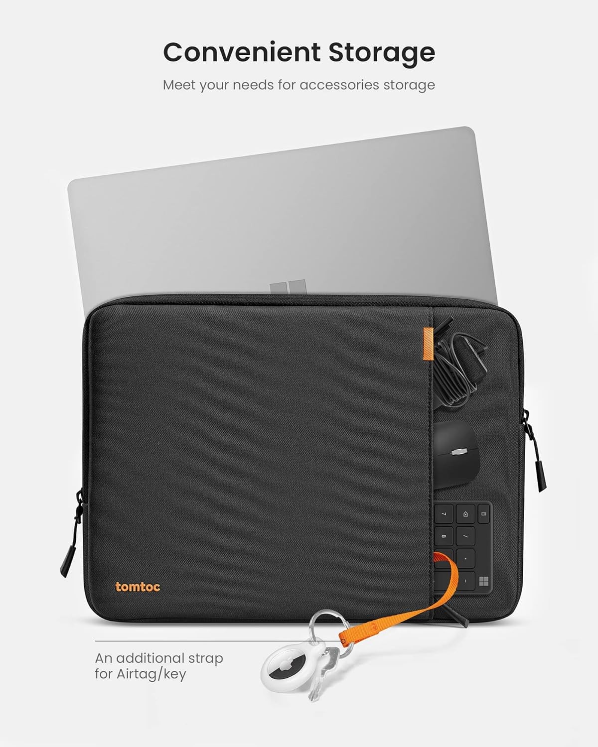 Water-Resistant Laptop Sleeve for 13.5-14.4 Inch Surface Laptop Studio and More