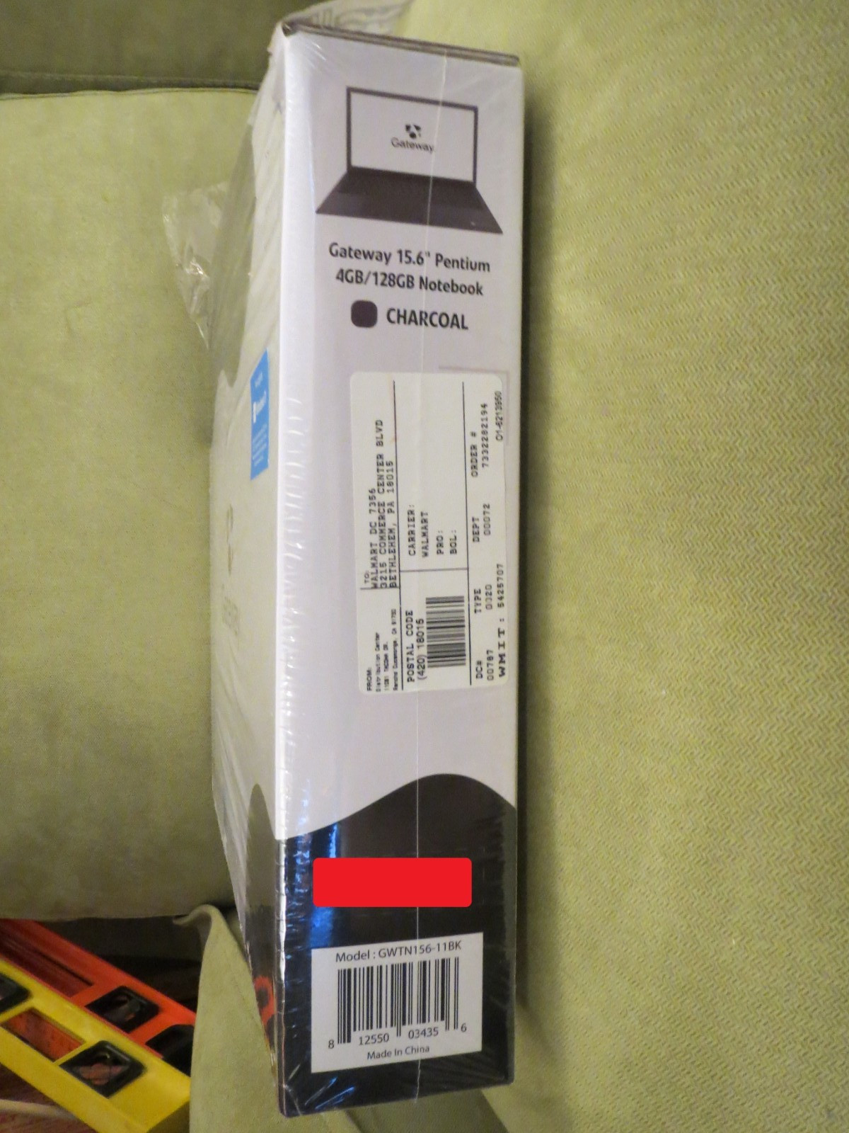 Gateway (Cow Theme) 15.6 inch Ultra Slim Notebook GWTN156-BK, EMPTY BOX ONLY