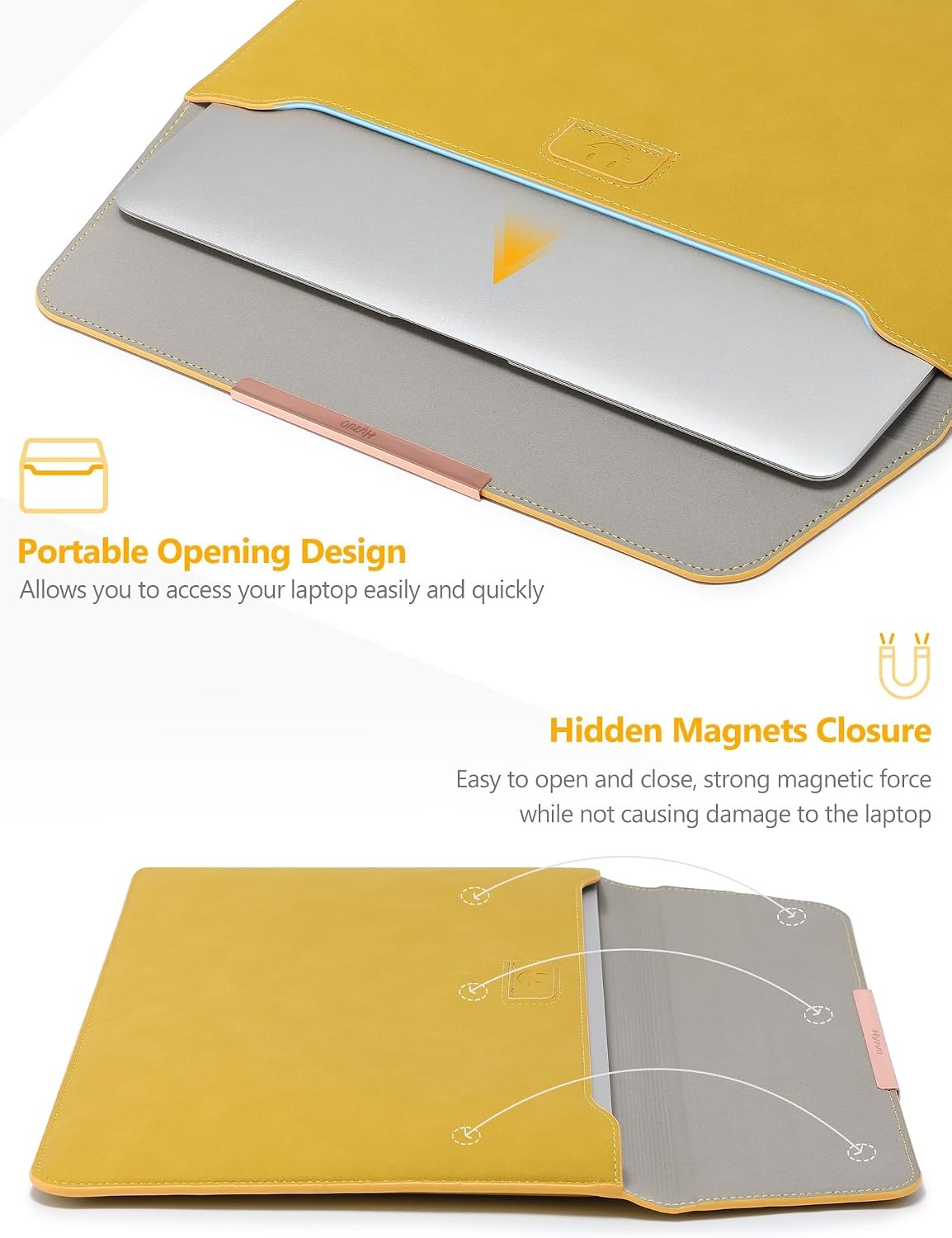 15-16 Inch Laptop Sleeve Case Bag with Stand for MacBook Pro 16 M5/M4/M3/M2/M1 P