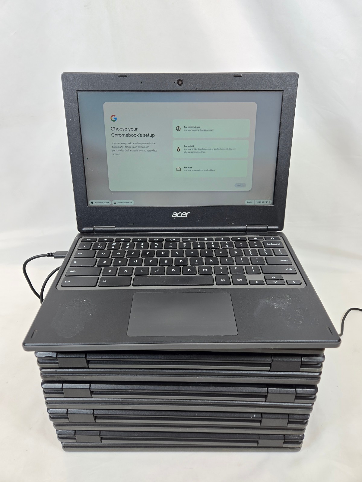 Lot of 10 Acer C721 25AS AMD A4 4GB RAM 32GB eMMC 11.6″ LCD ChromeOS