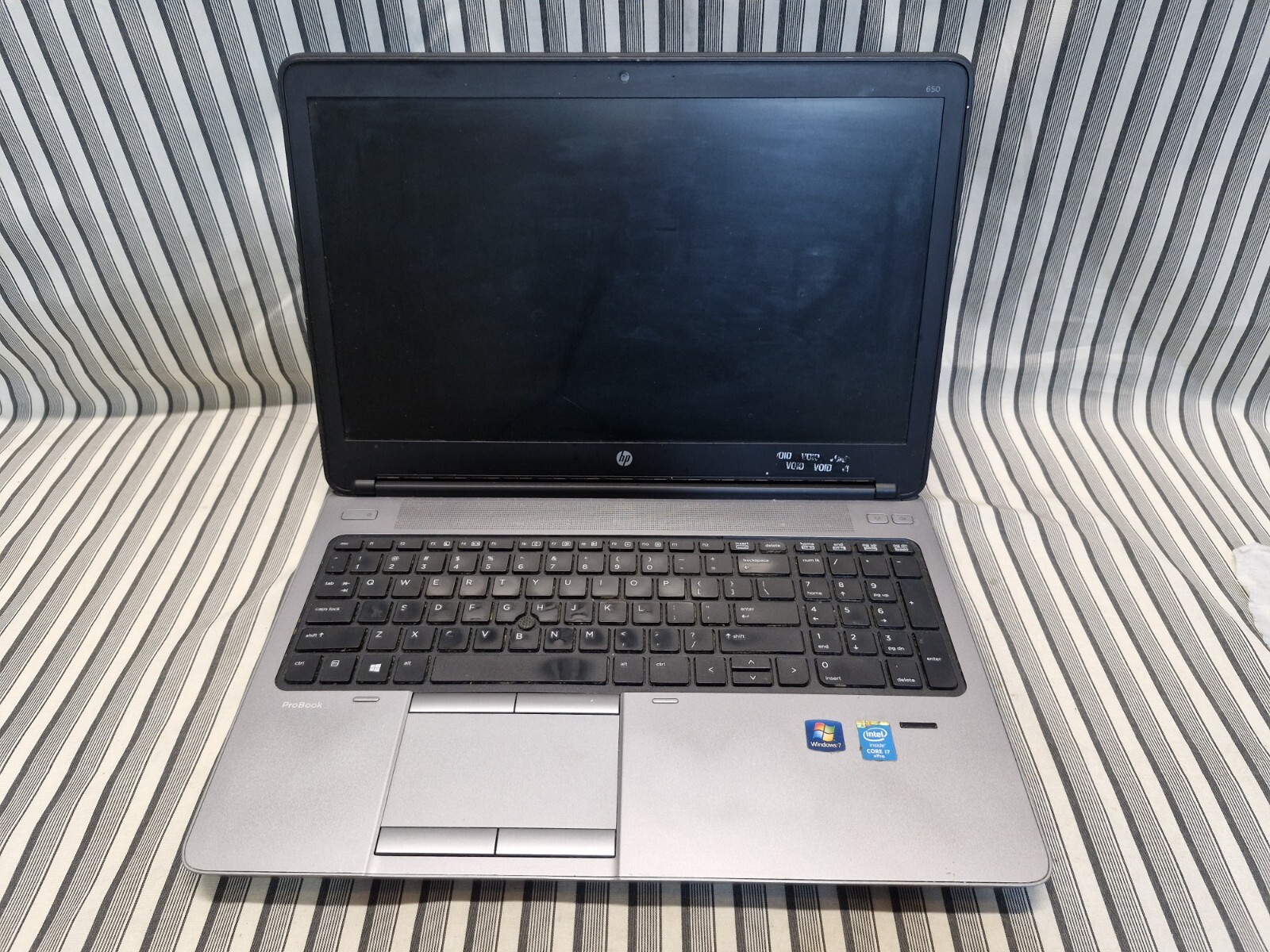 HP ProBook 650 G1, Intel Core i7 NO HDD, Screen Broken, For Parts Or Not Working