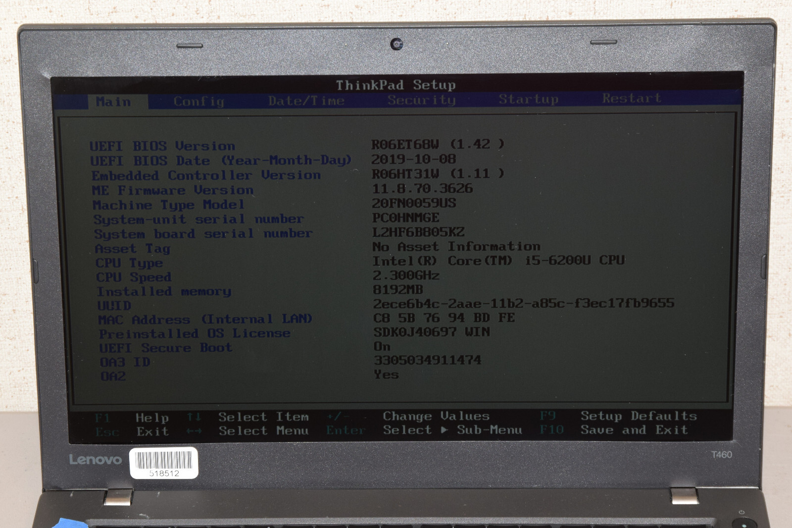 HEAVY WEAR Lenovo Thinkpad T460 14″ Touchscreen i5-6200U 2.3GHz 8GB 500GB HDD