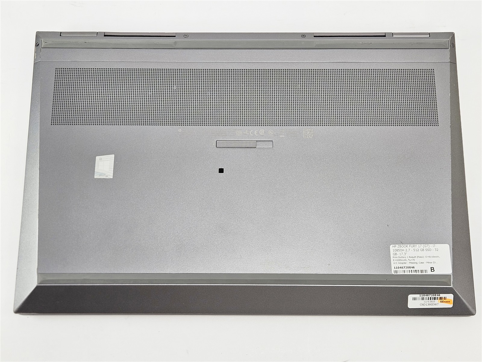 HP 17.3″ ZBook Fury 17 G7 Intel Core i7-10850H 32GB 512GB SSD Gray RTX 4000