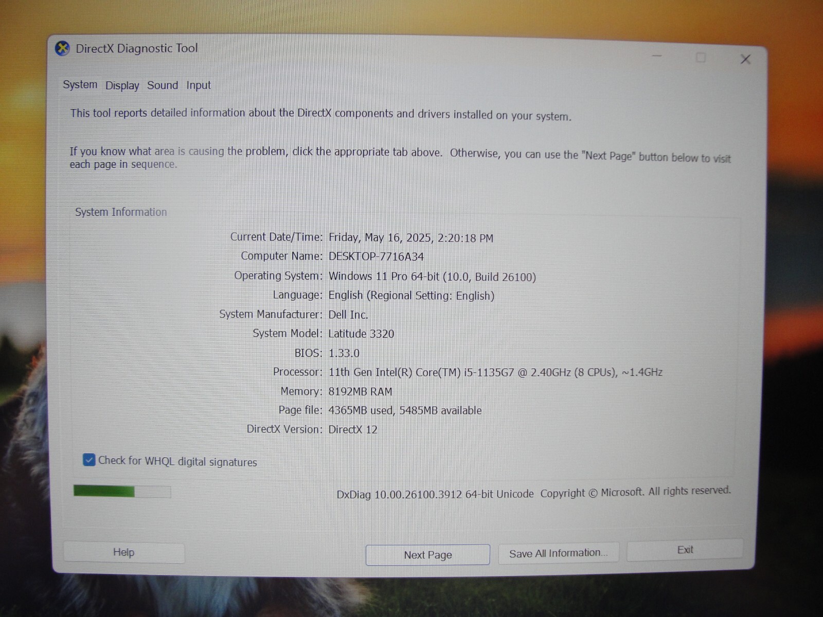 Dell Latitude 3320 13.3” FHD Intel Core i5-1135G7 2.4GHz 8GB 256GB SSD + Charger