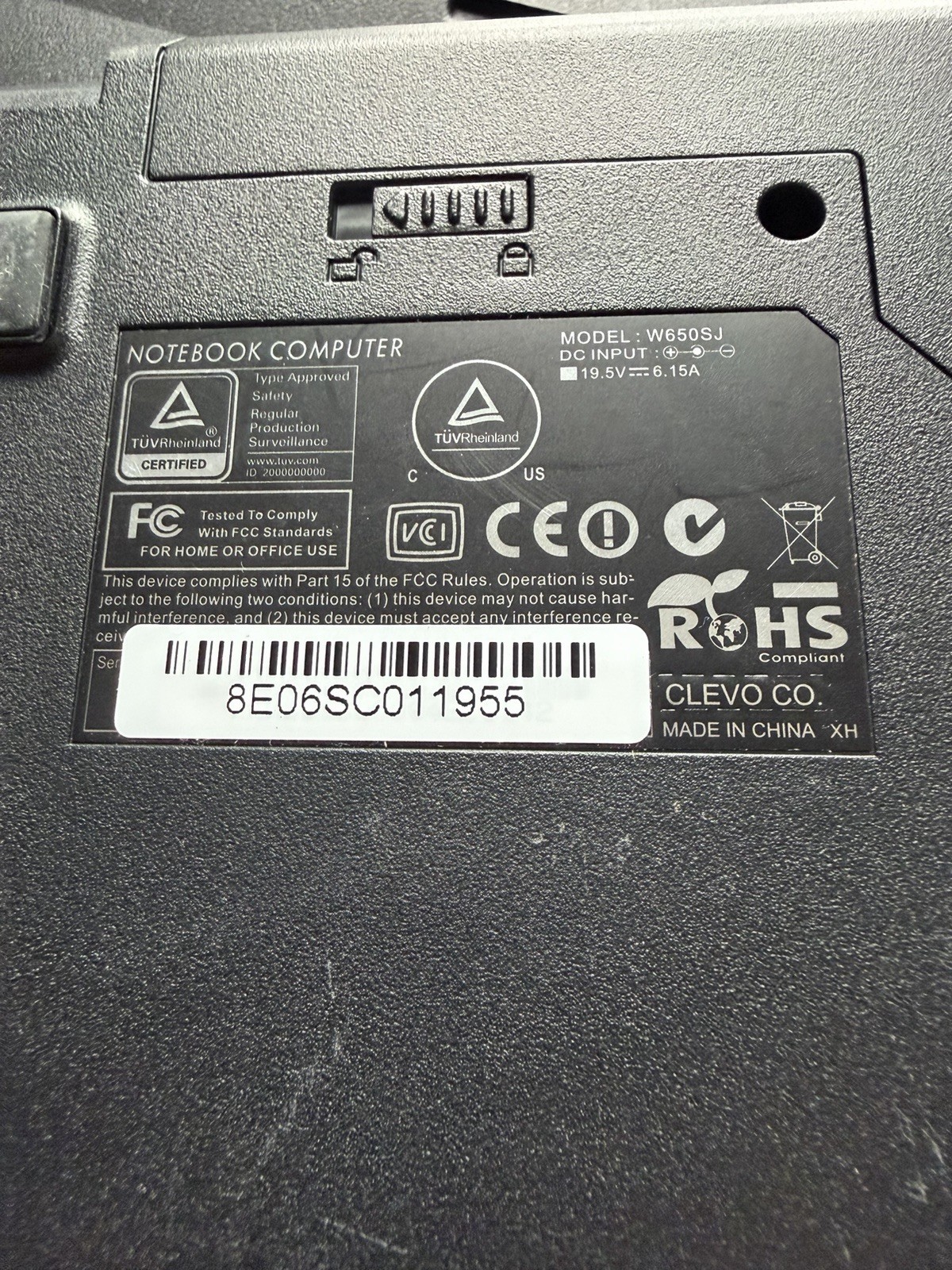 Note N850EJ 15.6″ Laptop i7-8750H 16GB RAM 250GB RTX 1050 4GB Win 11 Pro