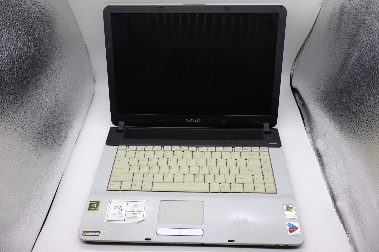 Sony Vaio PCG-7A2L | Intel Centrino | NVidia Graphics | Untested For Parts