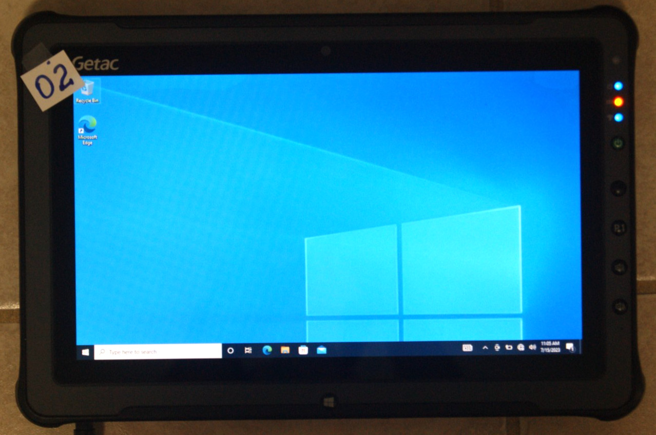 LOT OD 3 Getac F110 G2 Tablet PC i5-5200U 2.2GHz 4GB 128 SSD AS-IS NO RETURN.