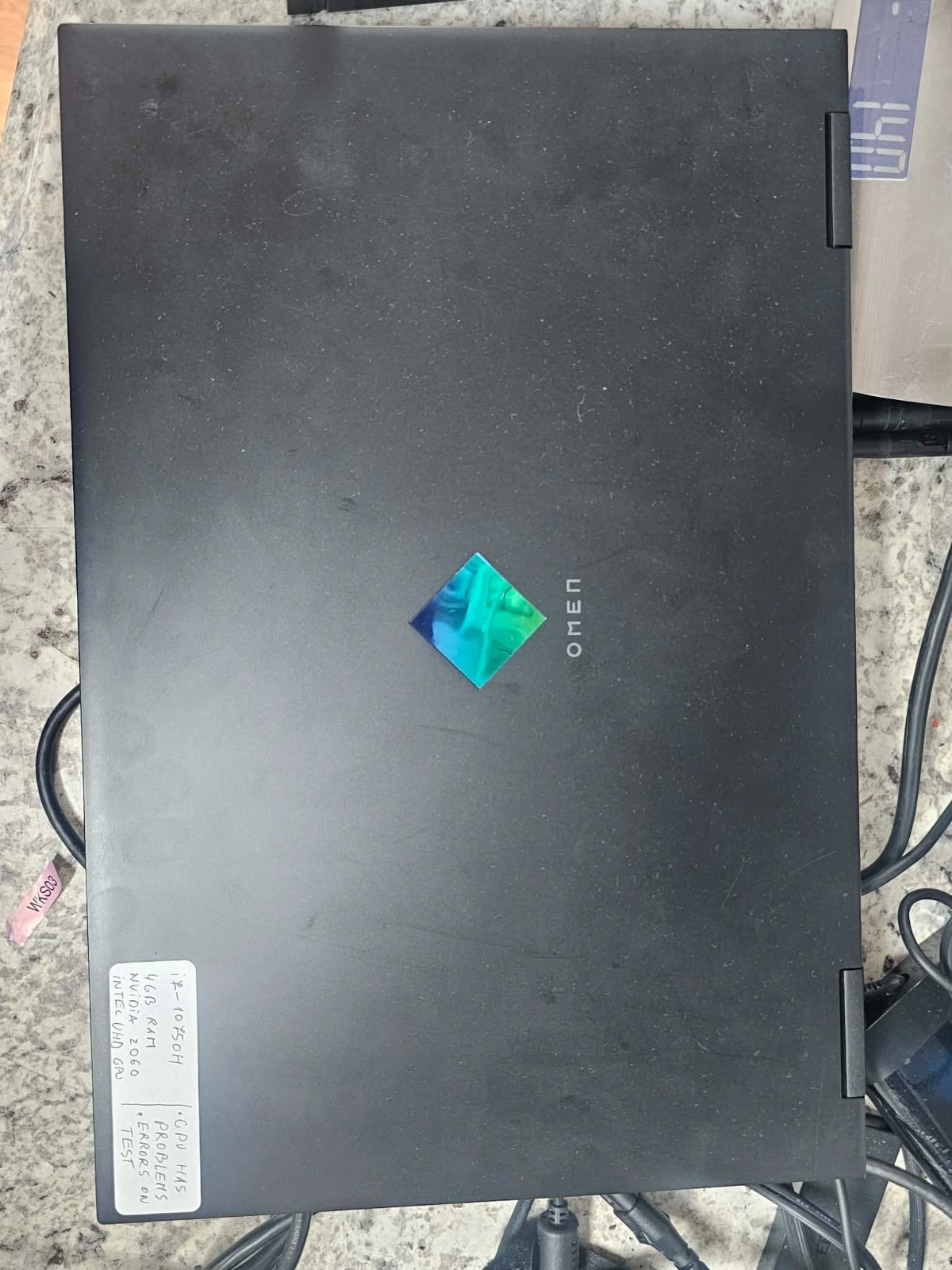 HP OMEN 15-ek0026NR Laptop Intel Core i7-10750H 4GB Ram RTX 2060 NO HD/OS P&R