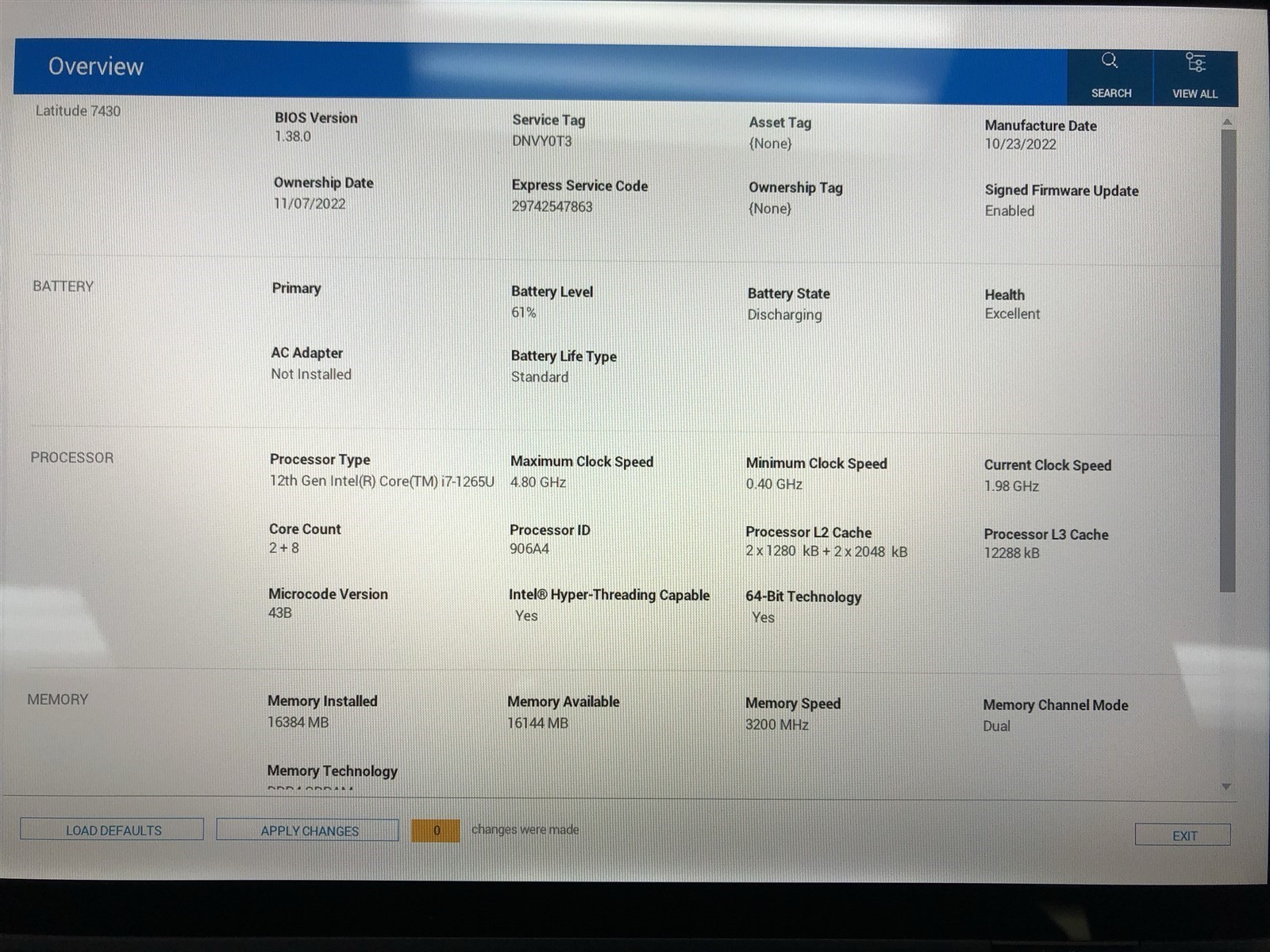 Dell Latitude 7430: Intel Core i7-1265U 1.8GHz – 16GB – 256GB (SELECT)
