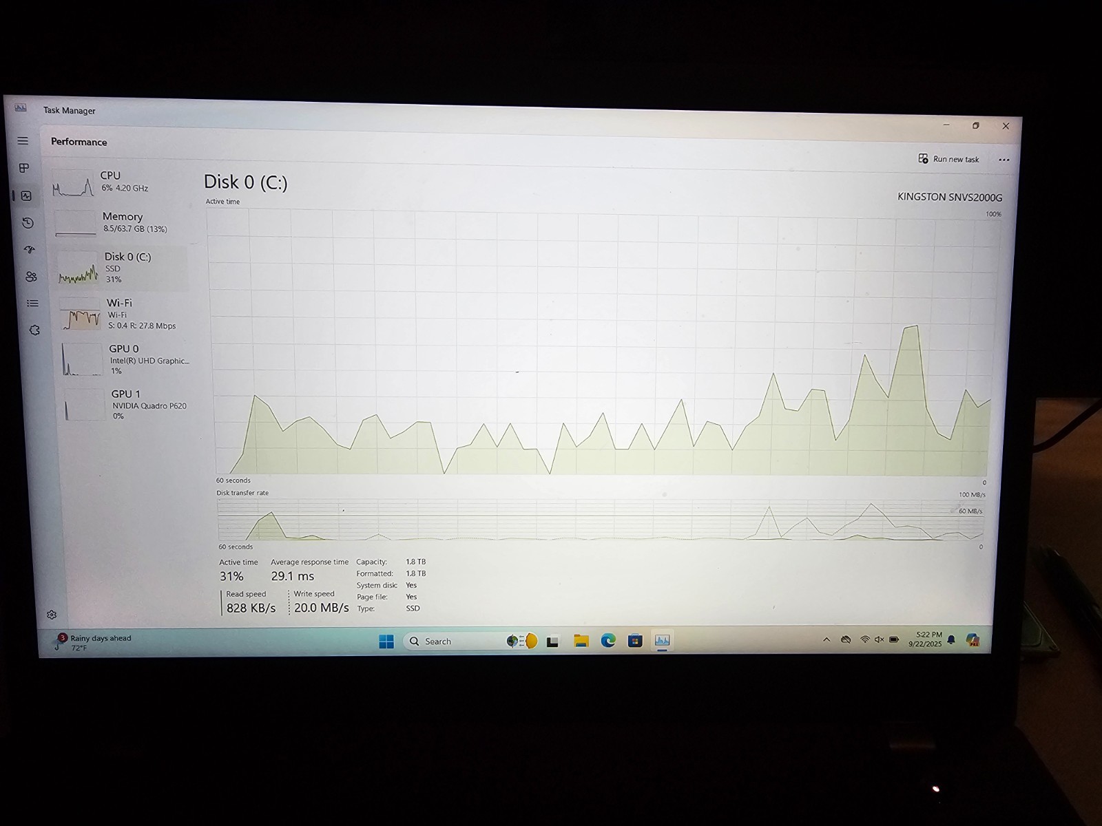 Lenovo thinkpad P15v gen1