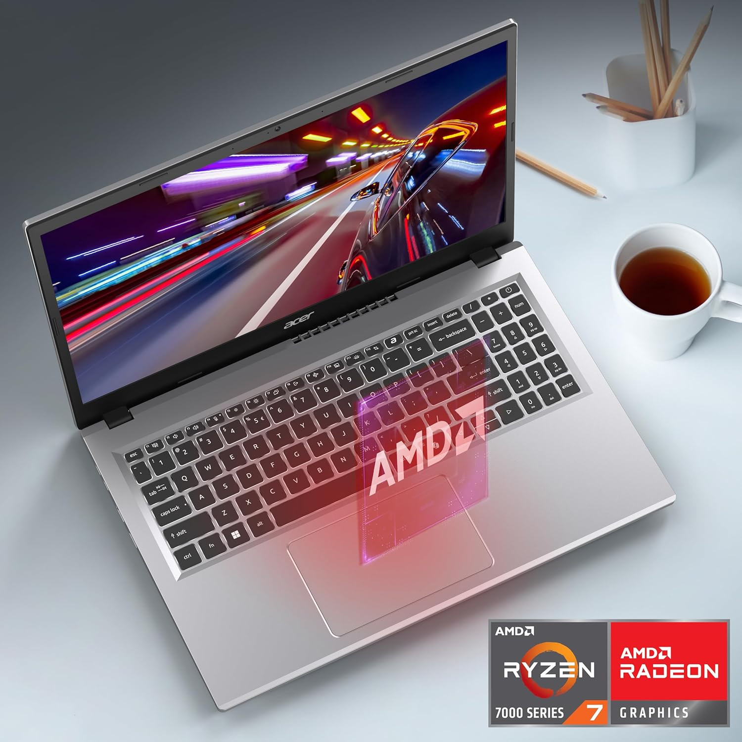 Aspire Go 15 AI Ready Laptop | 15.6″ FHD (1920 X 1080) IPS Display | AMD Ryzen 7