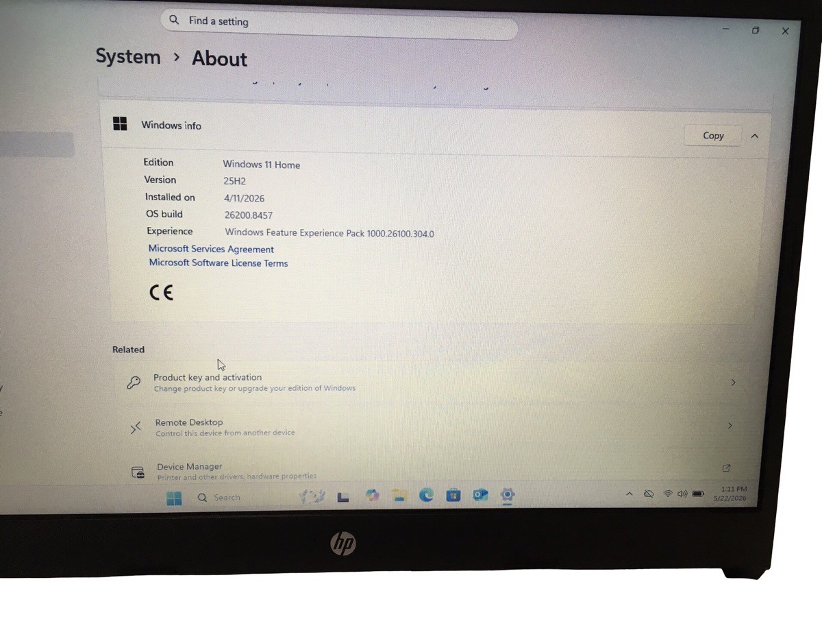 HP 14″ LAPTOP 14-DQ0703DX INTEL PENTIUM N5030 16GB RAM 128GB SSD WIN (EPJ033497)