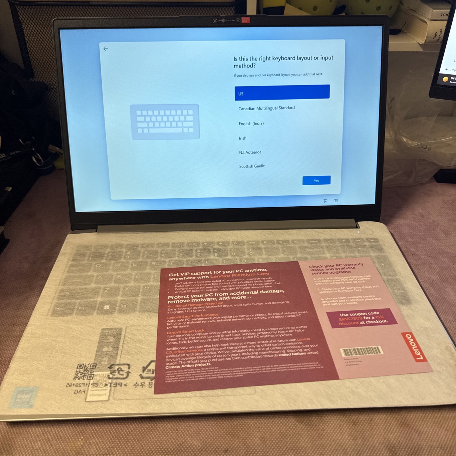 Lenovo Ideapad 1 15Ijl7 15.6″ Laptop Pentium Silver N6000 4GB 128GB SSD W11H