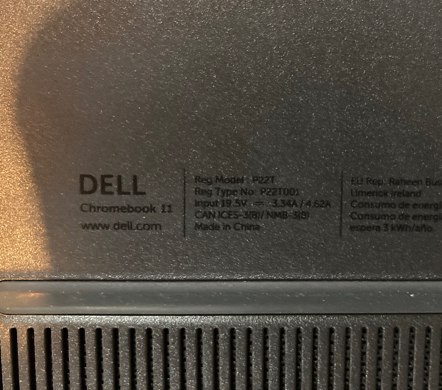 Dell Chromebook 11 P22T 11.6″ (CELERON N2840, 4GB, 2.16GHZ, 16GB SSD)