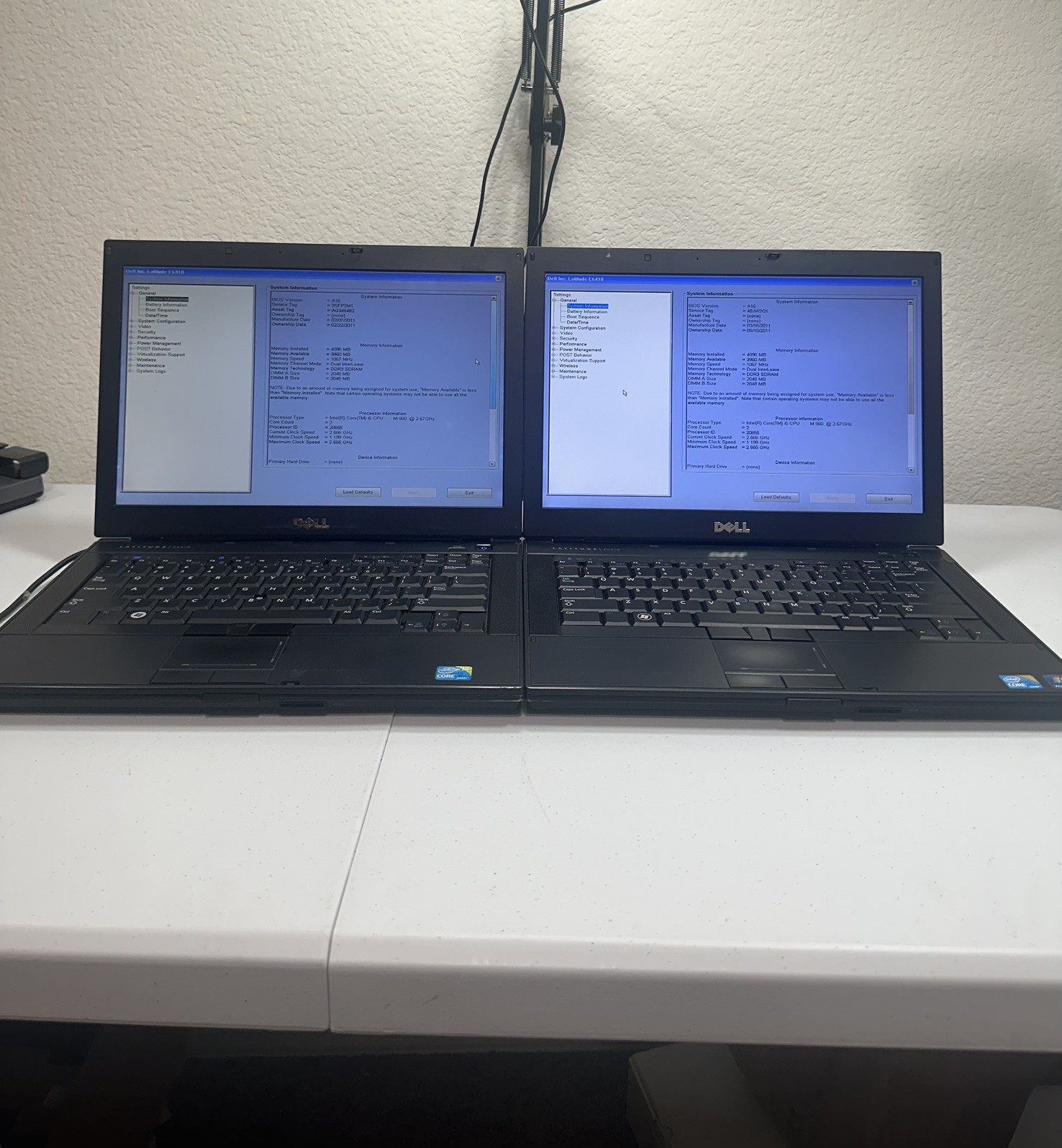 two Dell Latitude E6410 14″ Laptop i5 2.67GHz – No HDD or Caddy