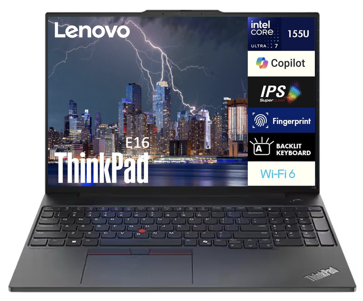 Lenovo ThinkPad E16 Gen 2 16″ 1920×1200 Ultra 7 155U 32GB RAM 1TB SSD Win 11 Pro