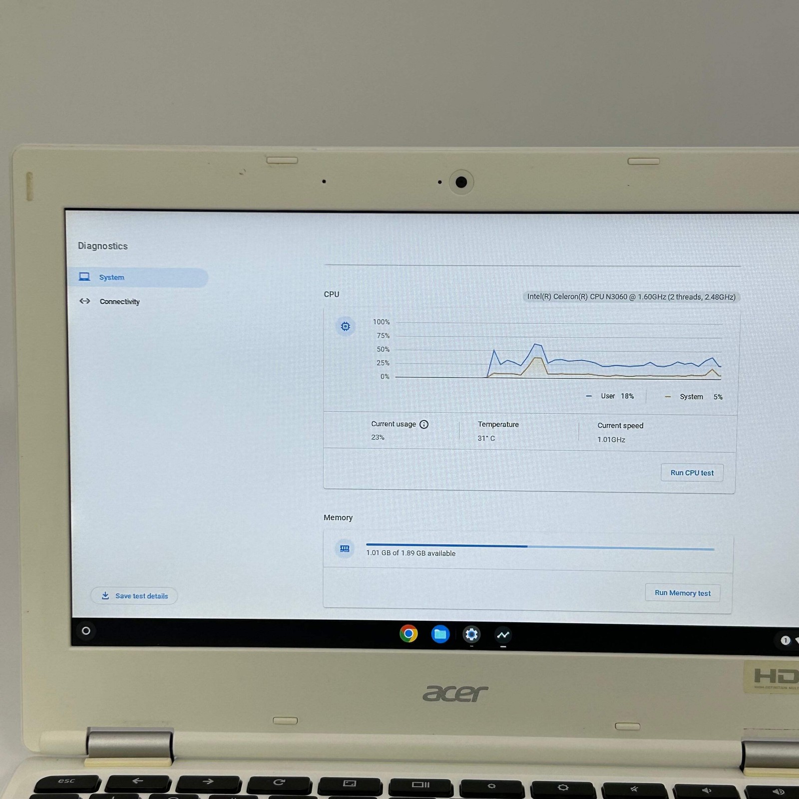 Acer Chromebook 11 CB3-132-C9M7 11.6-inch Intel Celeron N3060 2GB RAM 16GB eMMC