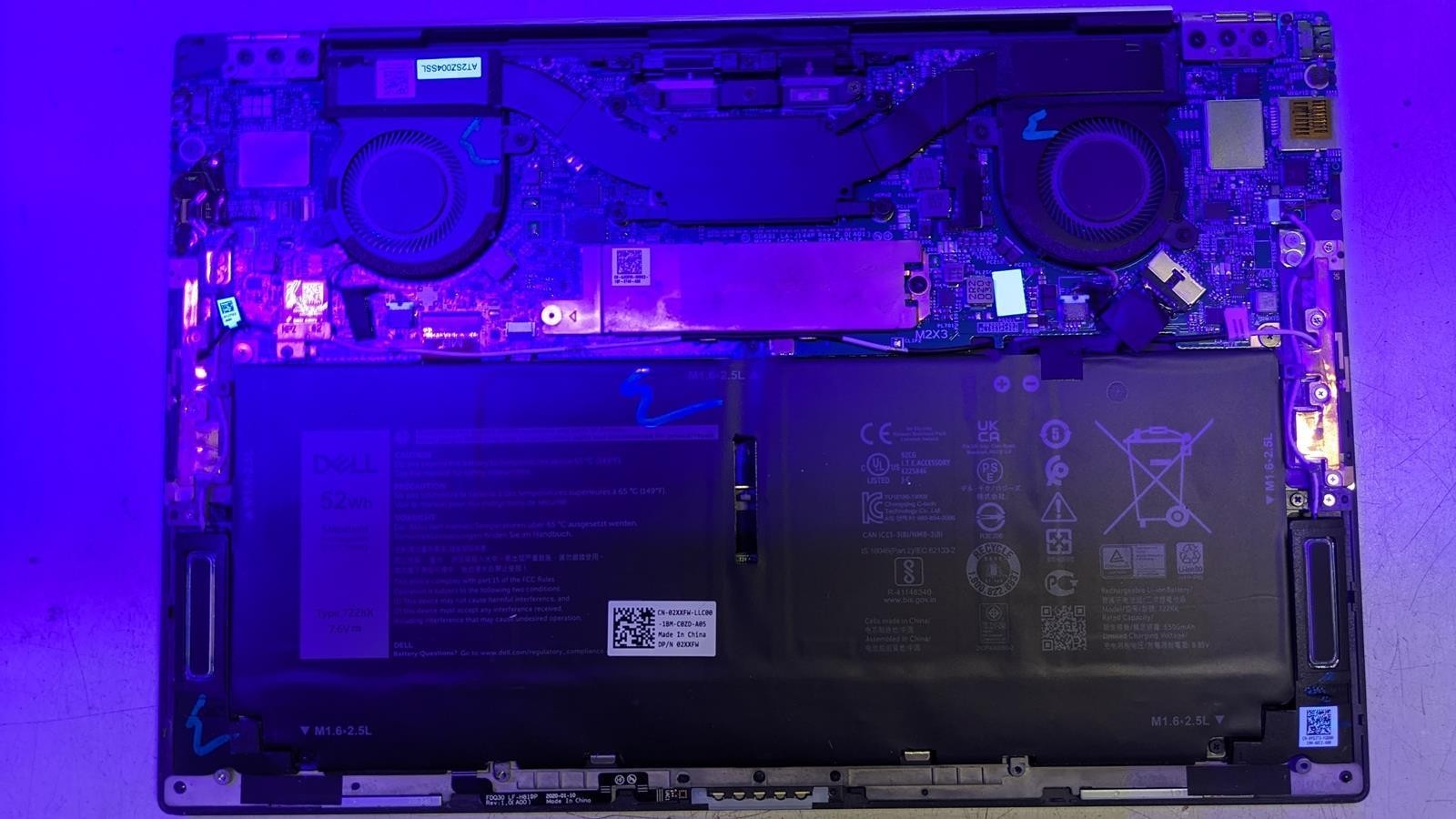 DELL XPS 13 9310 I7-1195G7 @ 2.90GHZ , 16GB RAM, NO HDD/OS – (FOR PARTS)