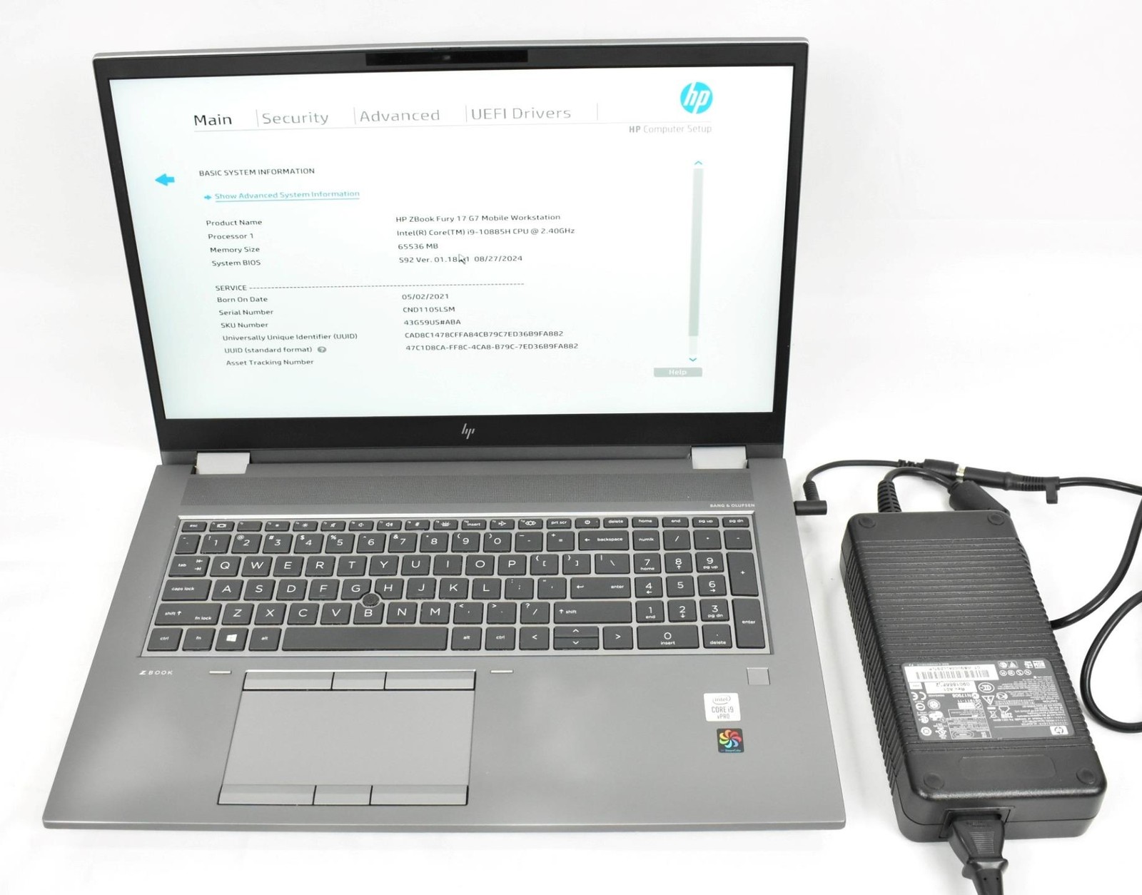 HP Z Book Fury 17 G7 i9-10885H 2.4GHz 64GB 256GB SSD 17″ No OS RTX 4000