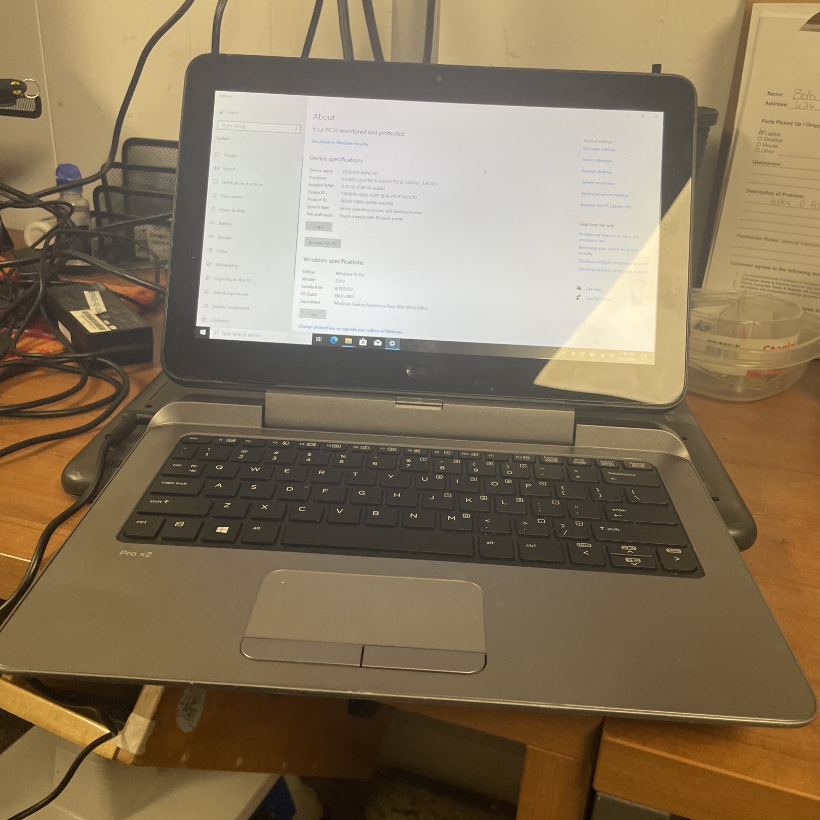 hp pro x2 612 g2 tablet