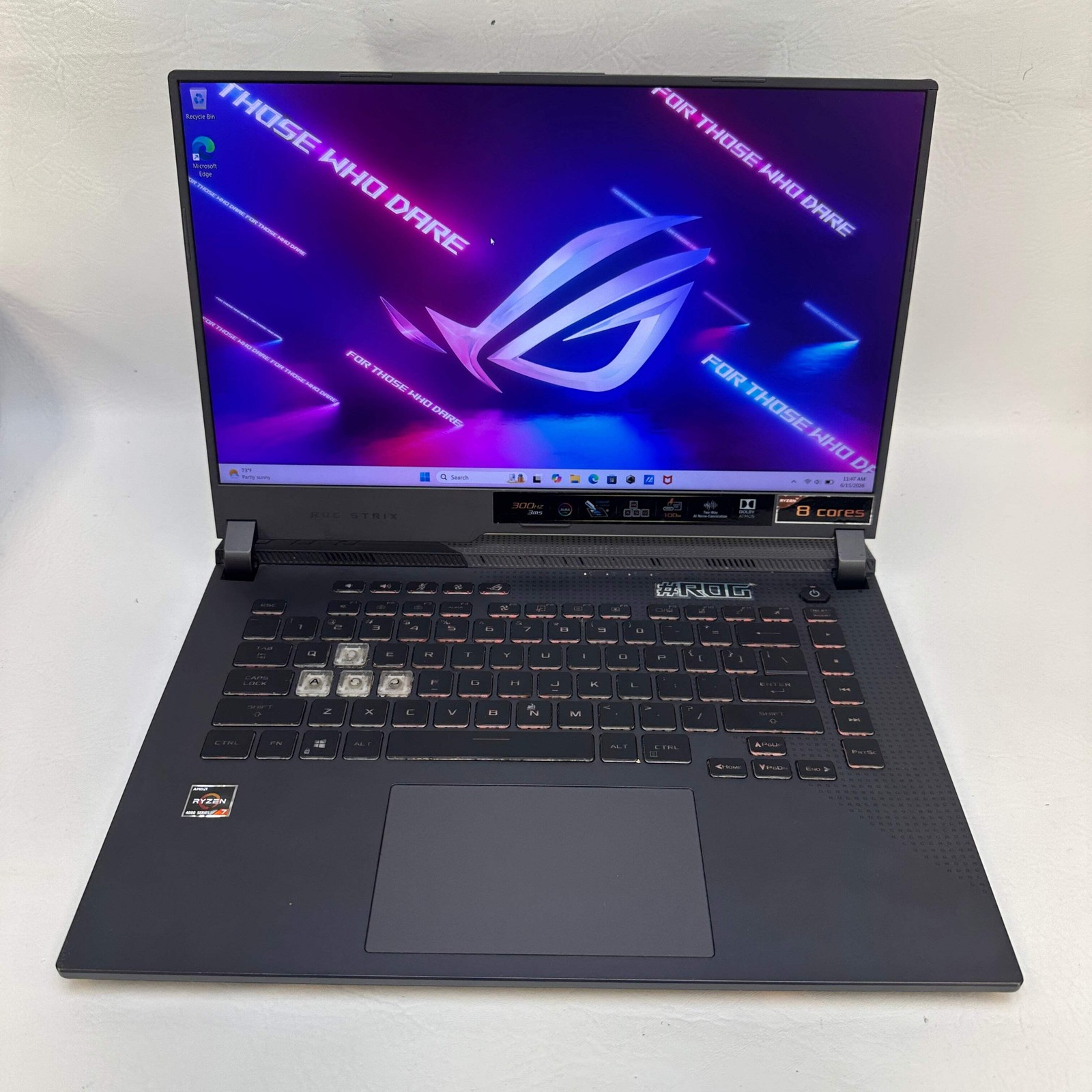 Asus Rog strix G513 Ryzen 7 4800H 2.9GHz 16GB RAM 512GB SSD GeForce RTX 3050 Ti