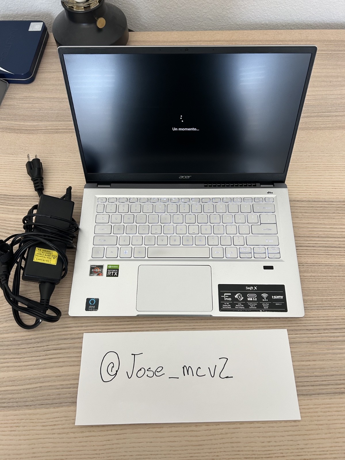 Acer Swift X 14″ Laptop Ryzen 7 5800U RTX 3050Ti 16GB RAM 512GB SSD EXCELLENT