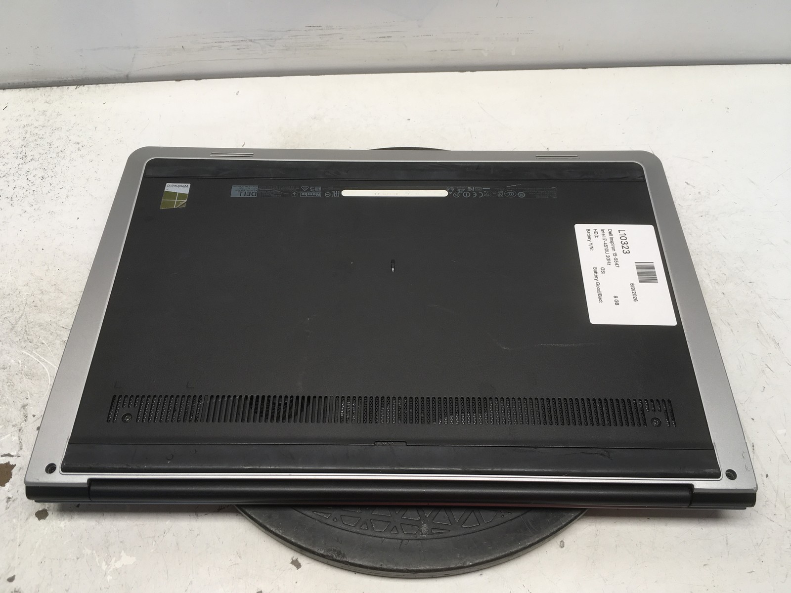Dell Inspiron 15-5547 Intel i7-4510U 2GHz 8 GB NO HDD No Batt