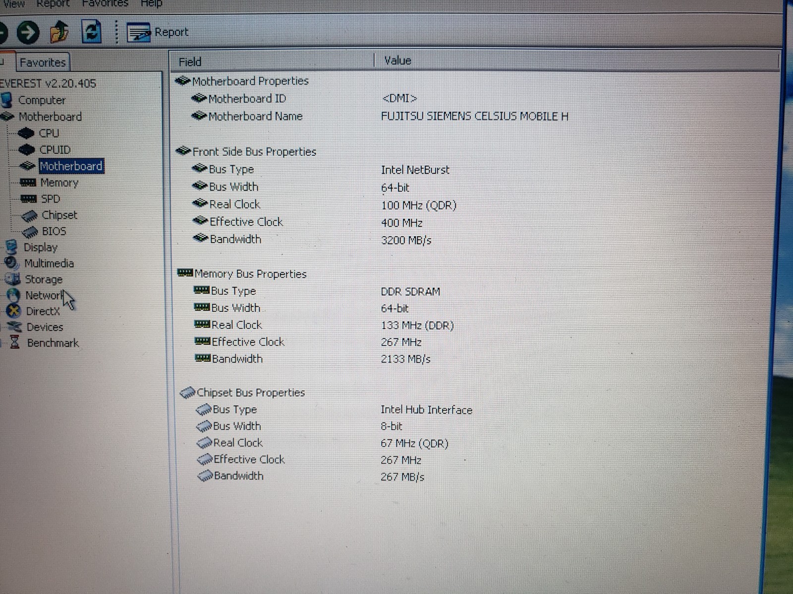 RARE Fujitsu Siemens Celsius Mobile H WF2H BS015 Nvidia 500 GoGL Wireless Kb Xp