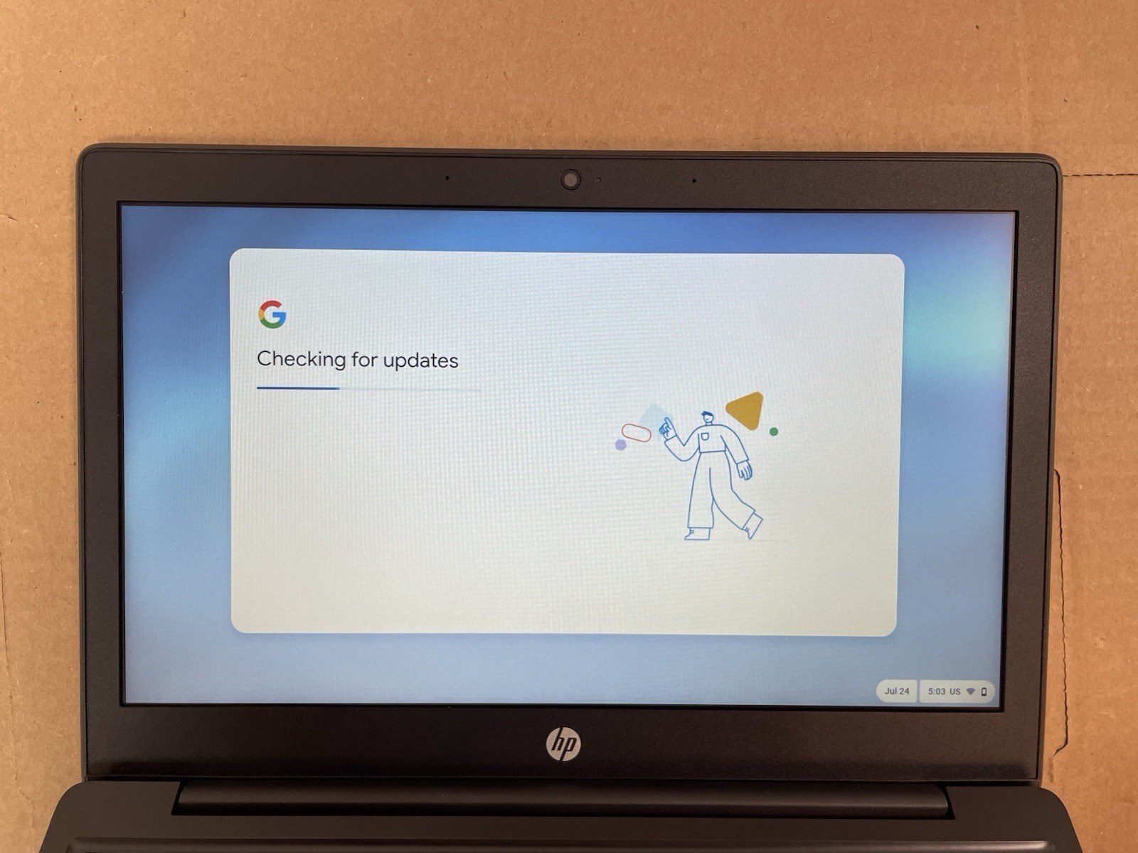 HP Chromebook 14 inch 32 GB-Intel Celeron- 1.1GHz-4GB Laptop-Gray-Parts Only
