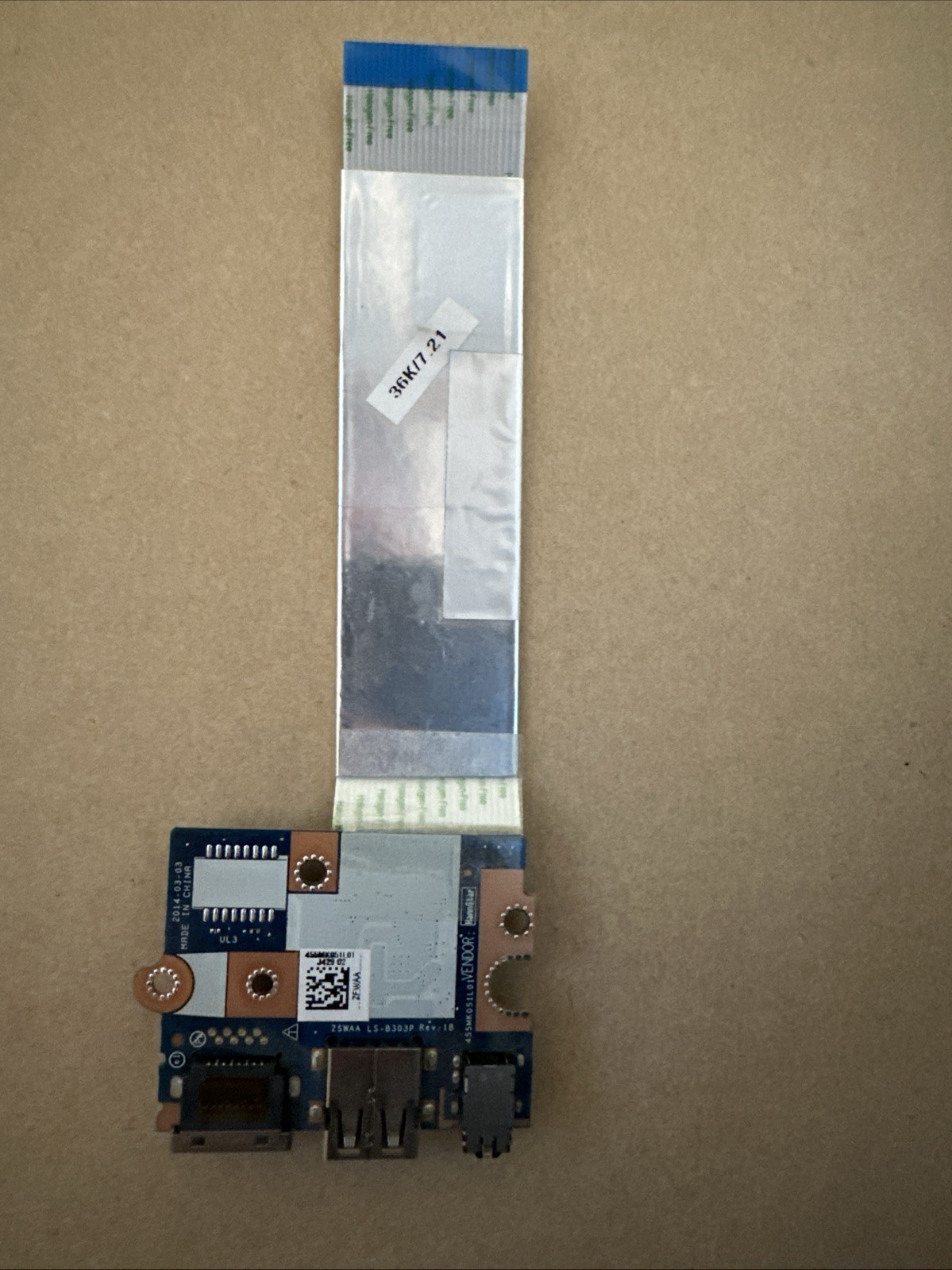 Toshiba C50-B Card USB Audio Lan With Flat