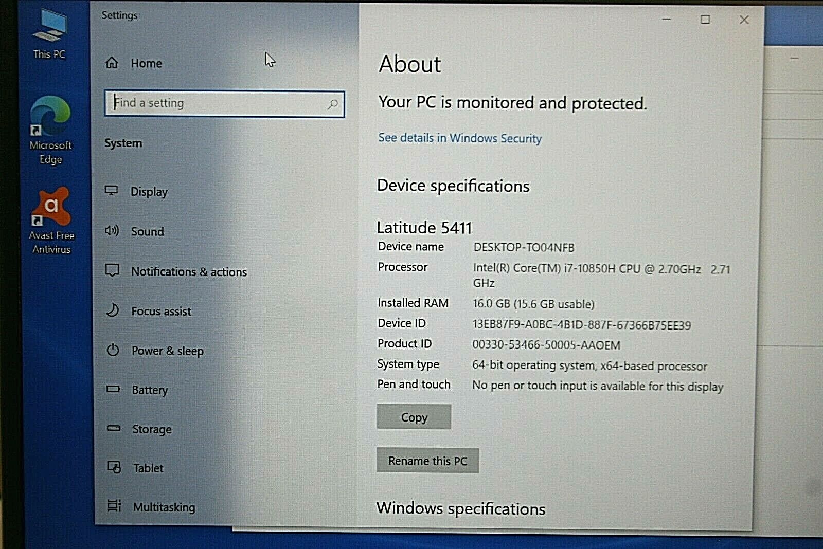 Dell Latitude 5411 14″ (512GB SSD, Intel Core i7 10th Gen., 5.10 GHz, 16GB)