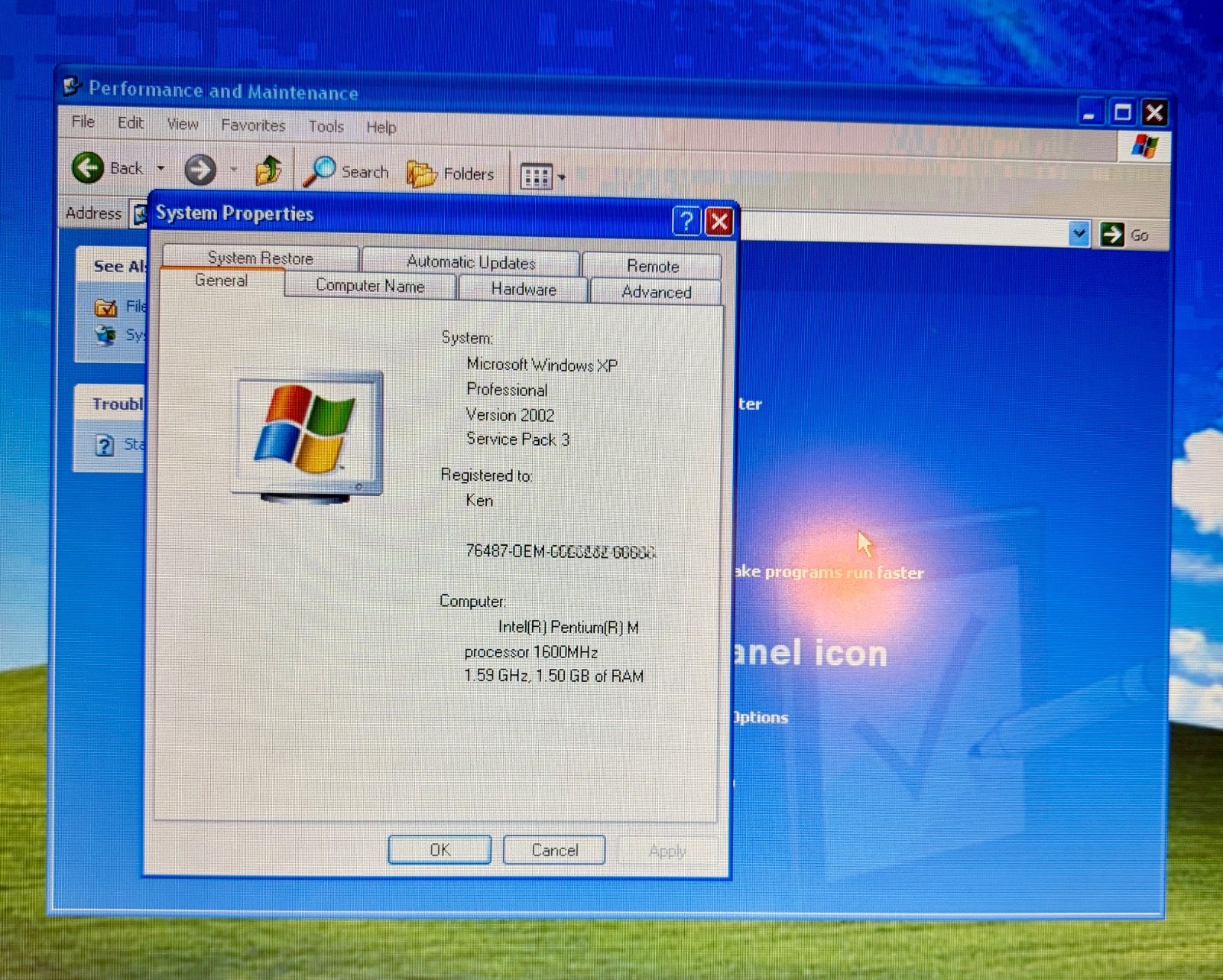 Vintage IBM Thinkpad T41 14” 1.5GB RAM 120GB SSD Win XP + Docking Station