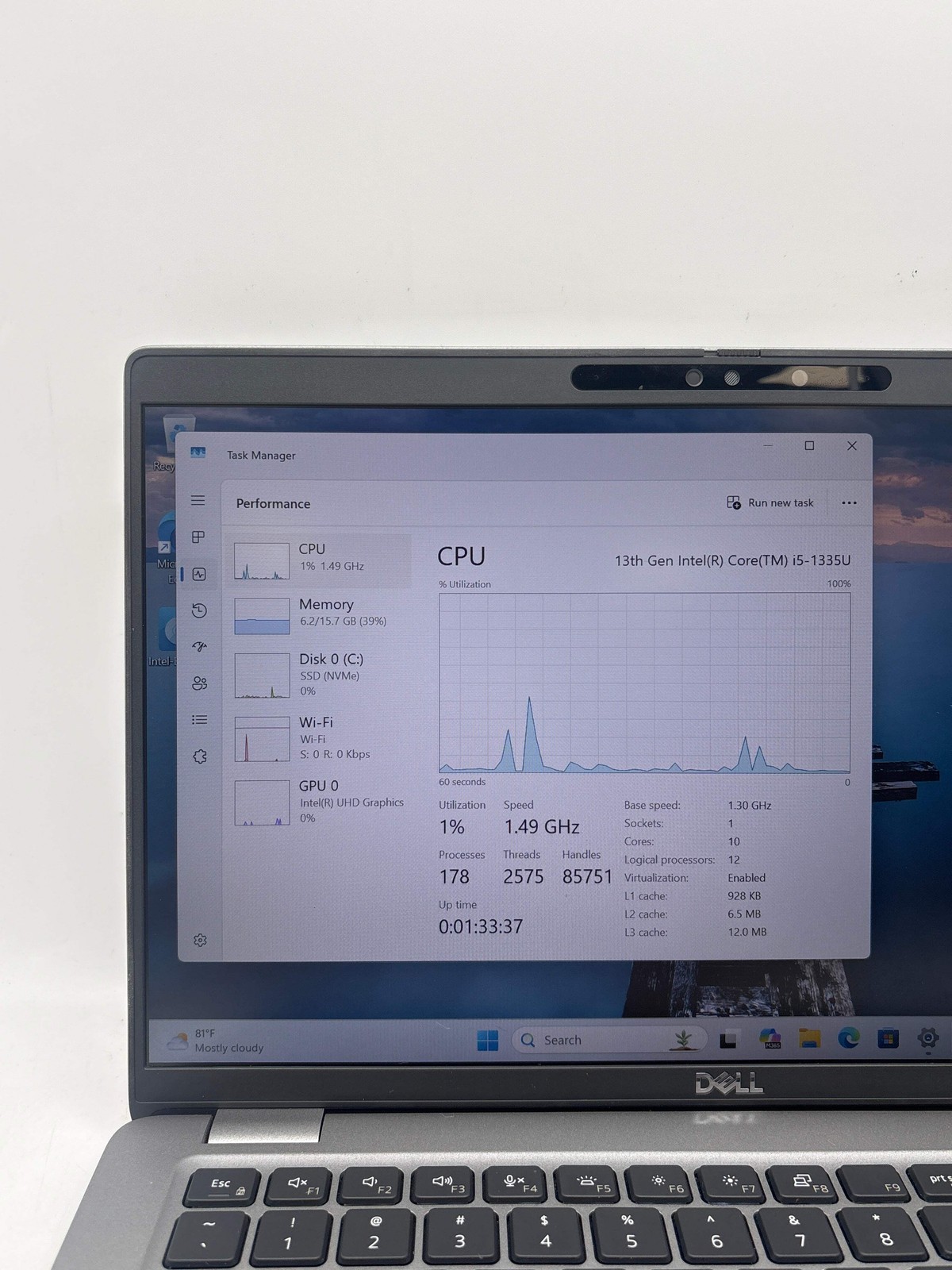 Dell Latitude 5440 14″ i5-1335U 16GB RAM 256GB SSD – Used