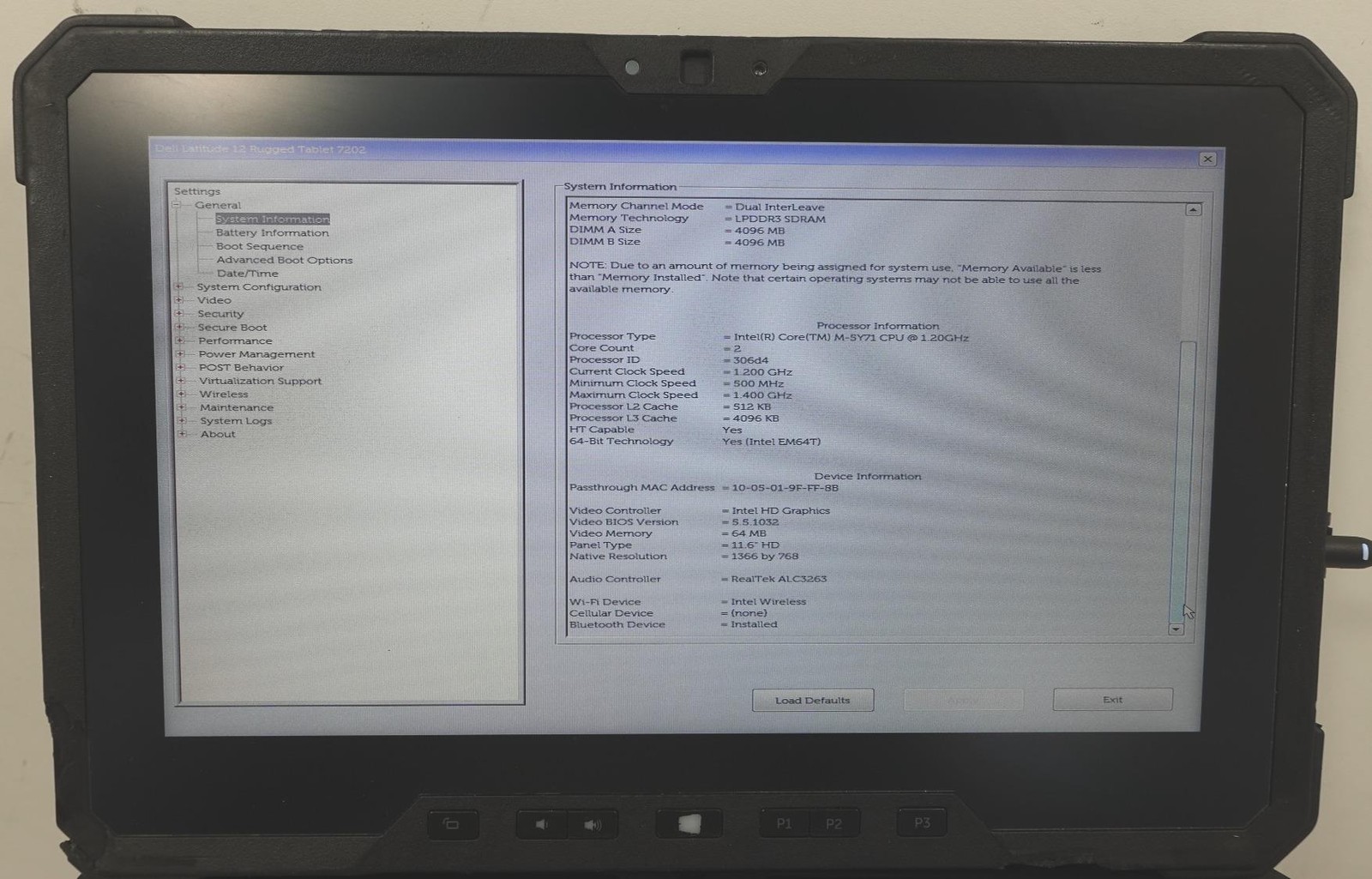 Lot 10 Dell Latitude 12 Rugged Tab 7202 11.6″ Core M-5Y71 1.20GHz 8GB No SSD