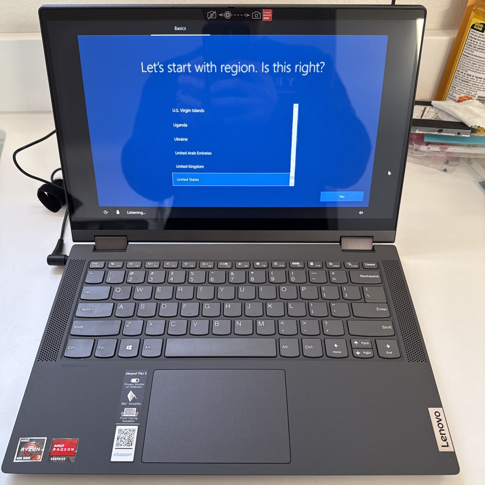 Lenovo IdeaPad Flex 5 14″ FHD Touch AMD Ryzen 3 4300U 2.7GHz 128GB SSD 4GB RAM