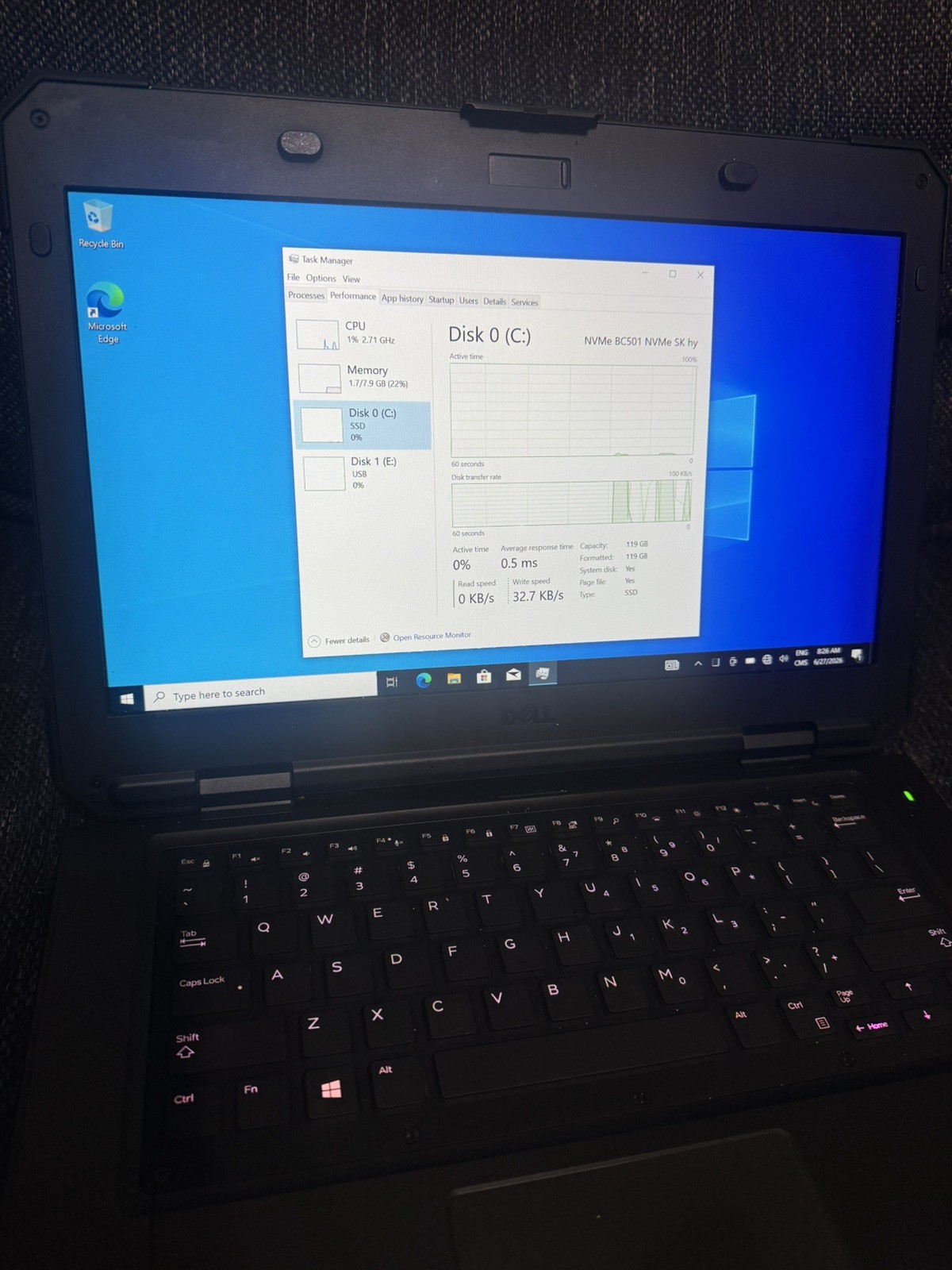 Dell 5420 Rugged – i3-7th Gen, 8 GB, 128 GB