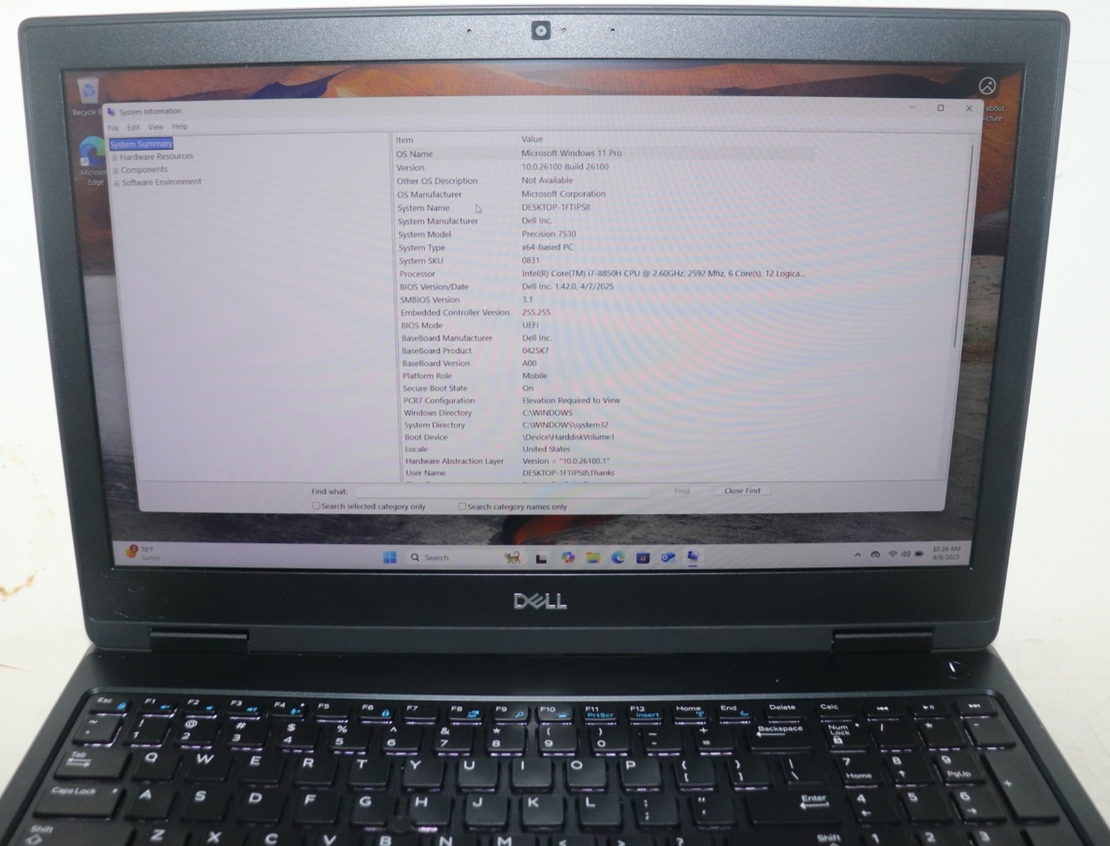 Dell Precision 7530 Intel core i7 @2.60GHz|32GBRAM|512GBSSD|WIN 11|Nvidia|Webcam