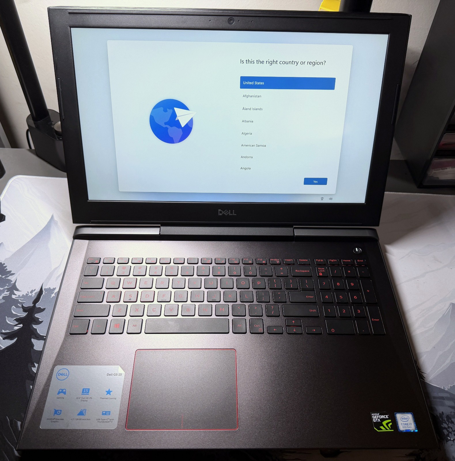 Dell G5 5587 15.6″ Intel Core i7-8750H 32GB RAM 256GB+1TB HD GeForce GTX 1050 Ti