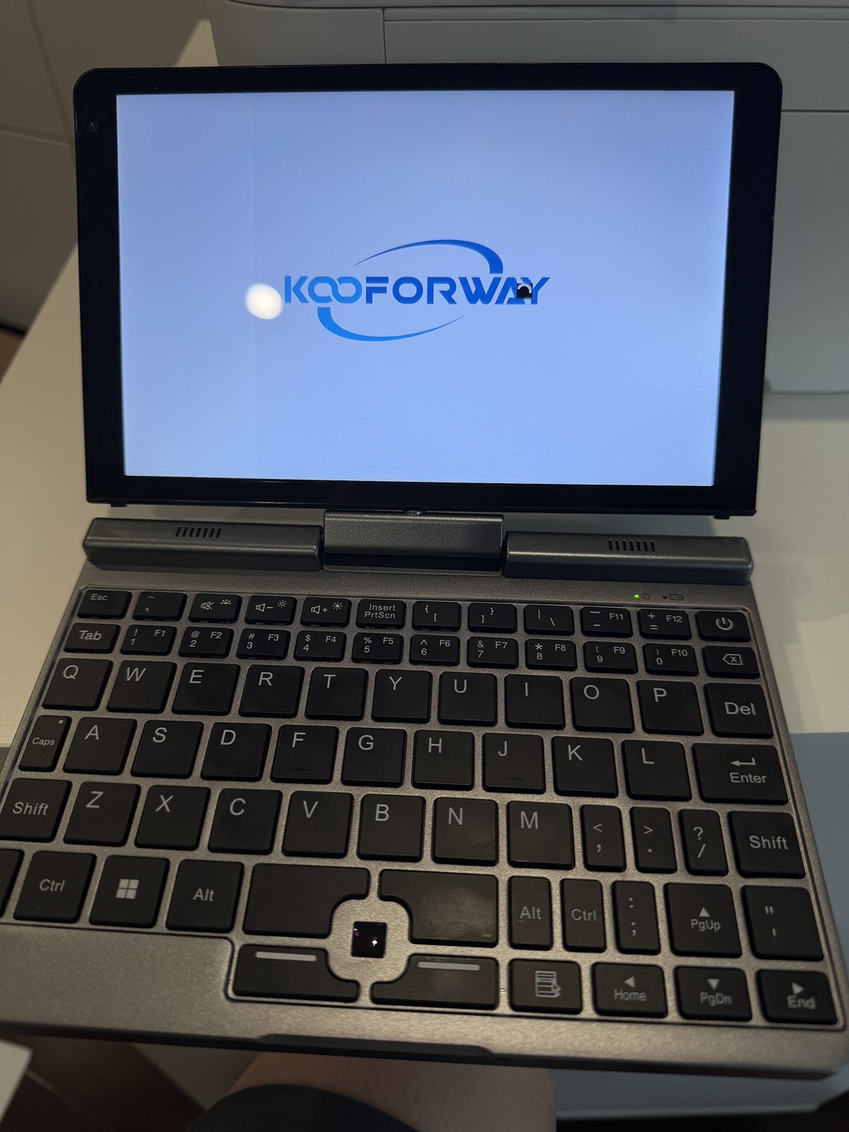 KOOFORWAY 8 Inch 2-in-1 Mini Laptop,HD Rotatable BP8(12GB+512GB), Silver