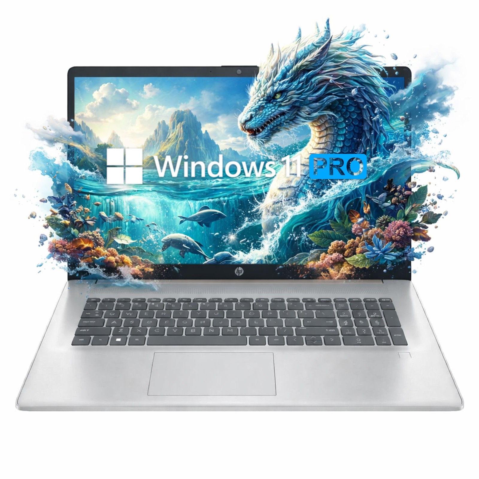 HP 17.3″HD+ Laptop – Backlit Intel Core i5-1334U 10cores – 1GB RAM 1TB SSD W11P
