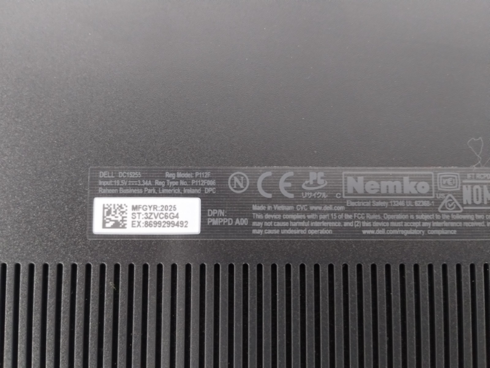 DELL 15 DC15255 G8MK9, AMD Ryzen 7 7730U, 2.00 GHz, 16 GB RAM, 512 GB NVMe